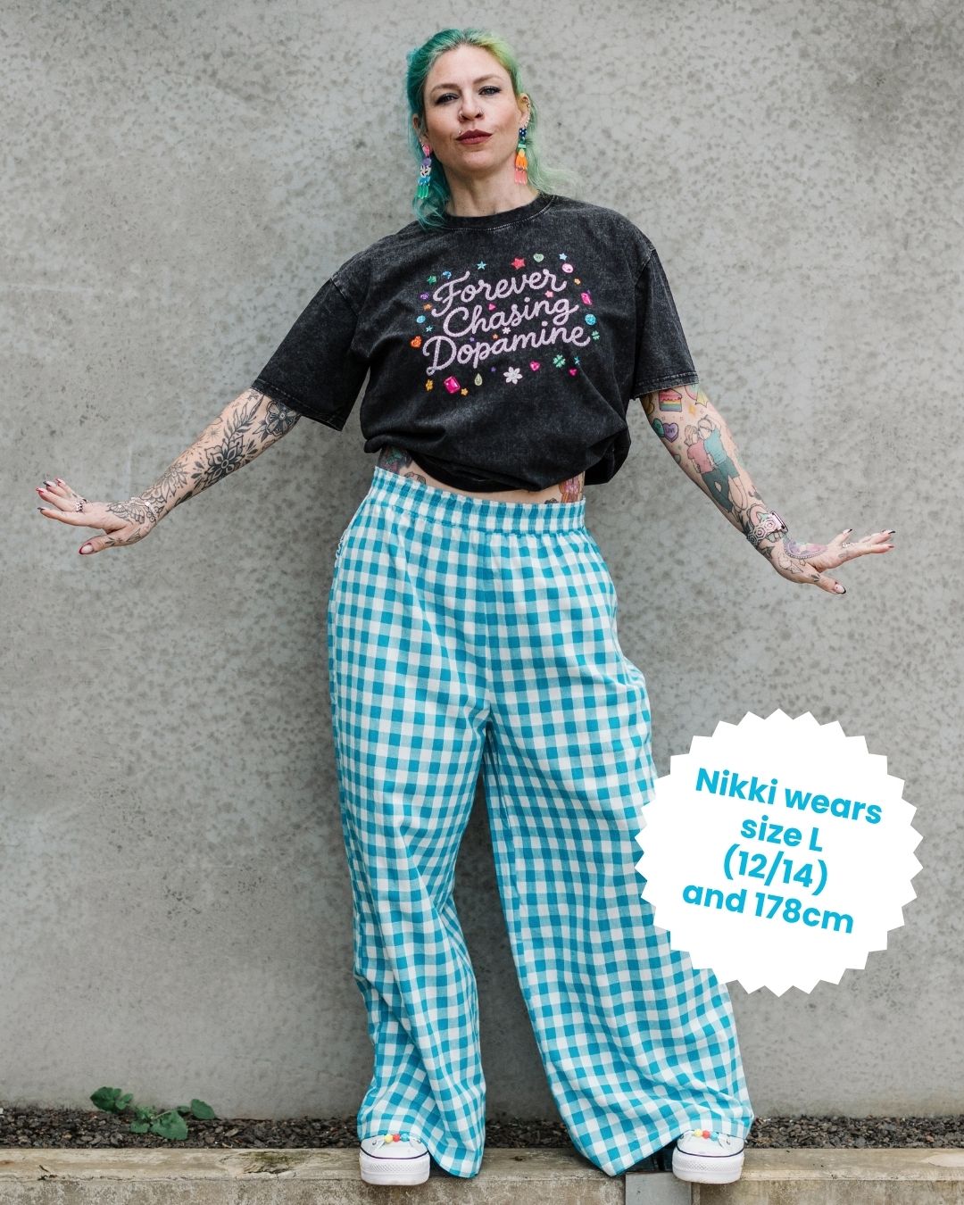 Blue Gingham Pants - ONLINE 22nd Sept