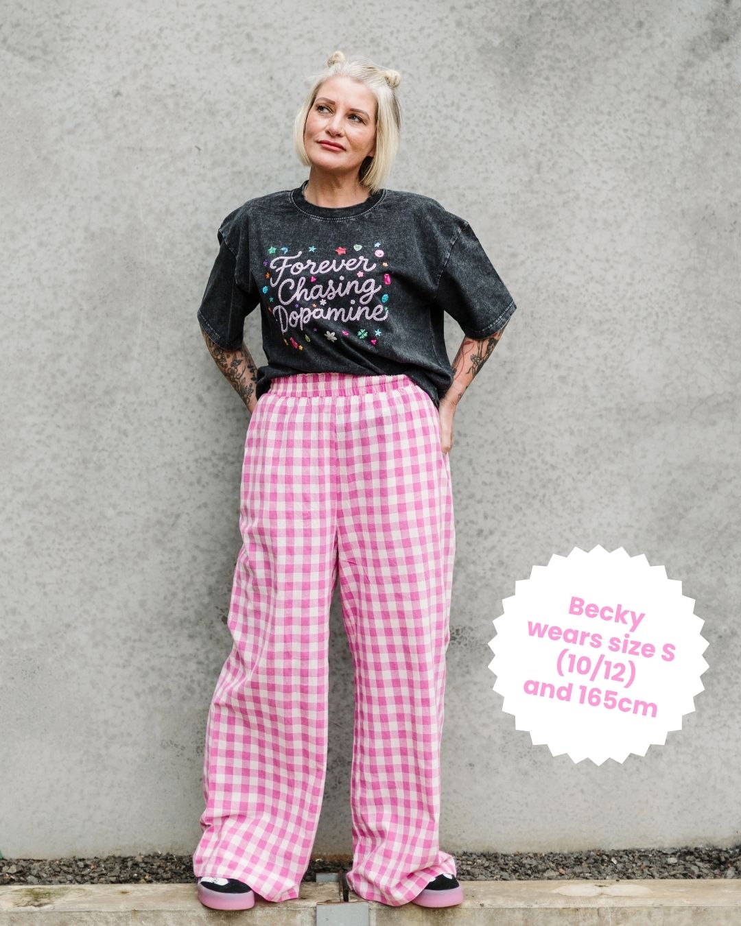 Pink Gingham Pants - ONLINE 22nd Sept