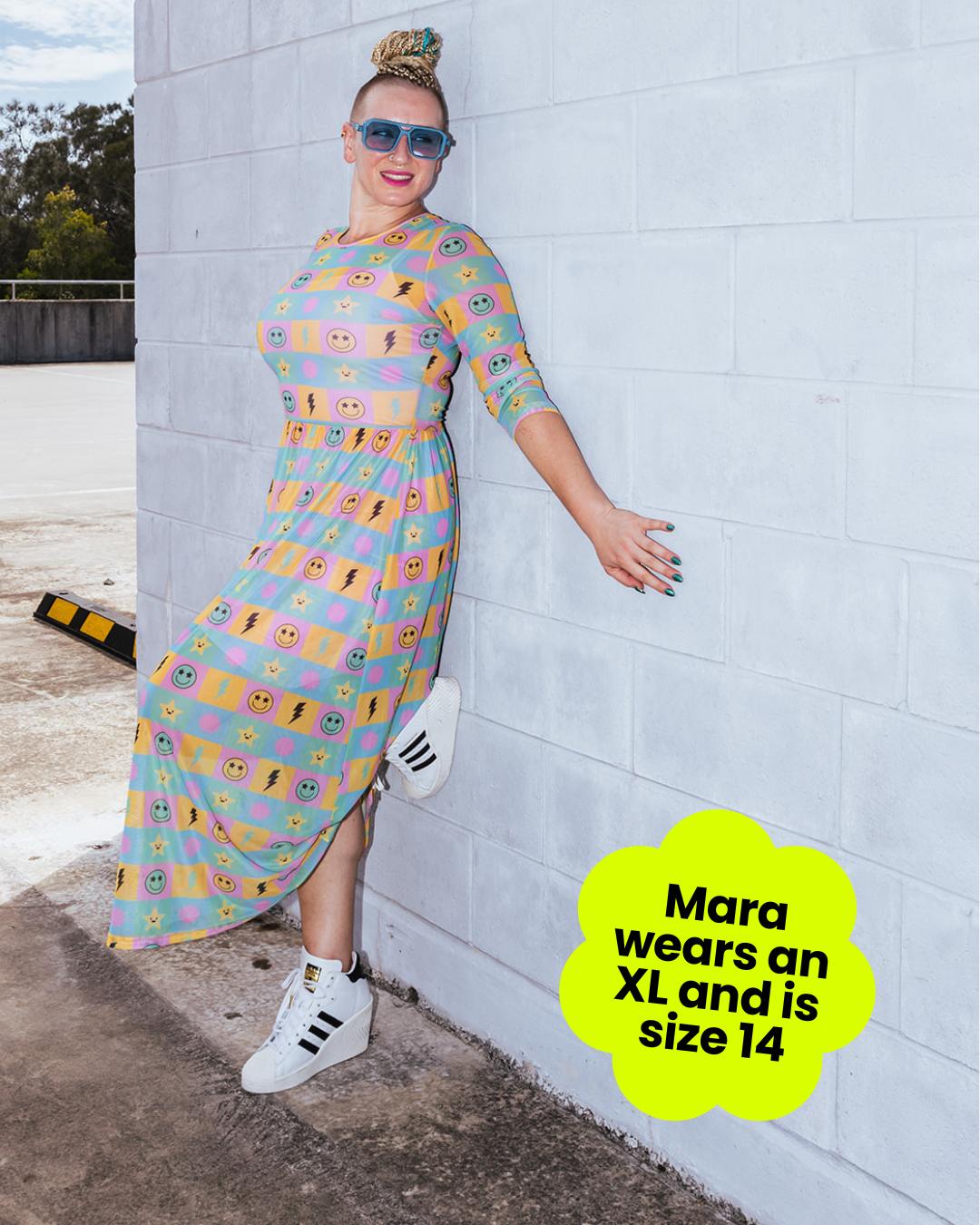 Rainbow Square Mesh Dress - OLINE THIS THURSDAY