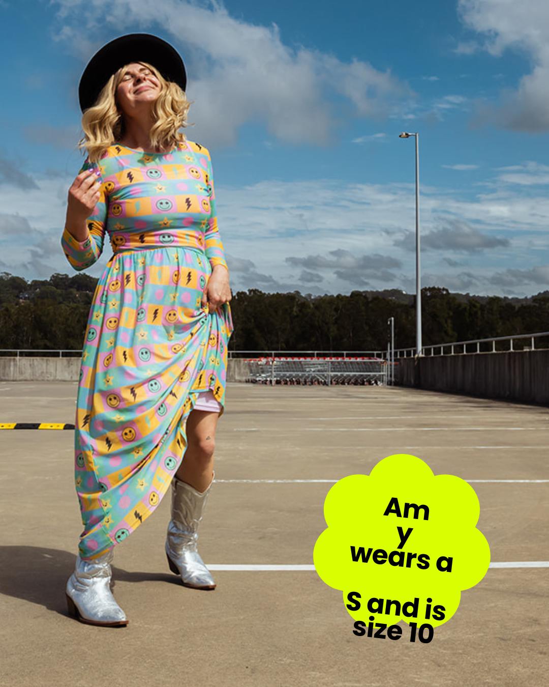 Rainbow Square Mesh Dress - OLINE THIS THURSDAY