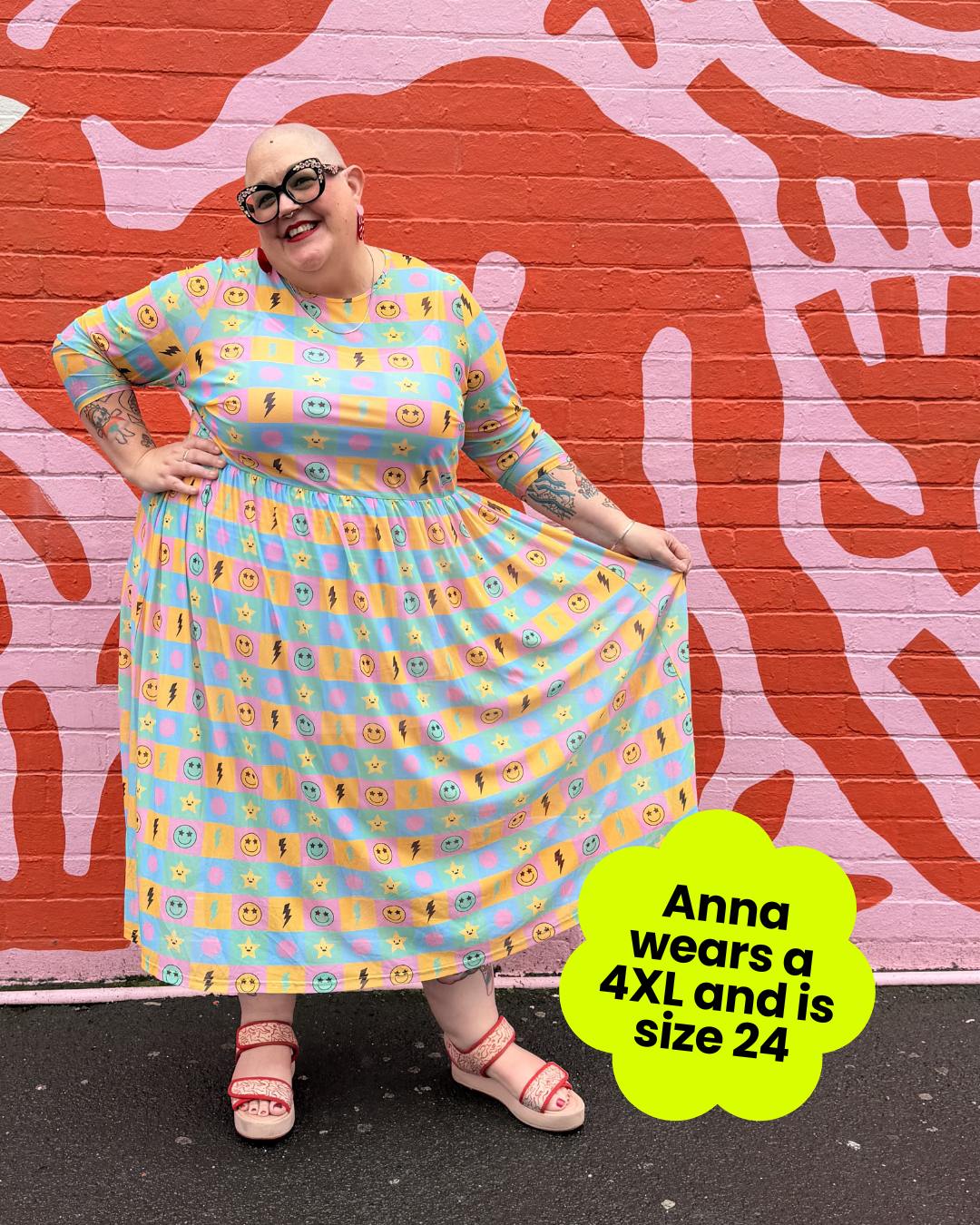 Rainbow Square Mesh Dress - OLINE THIS THURSDAY