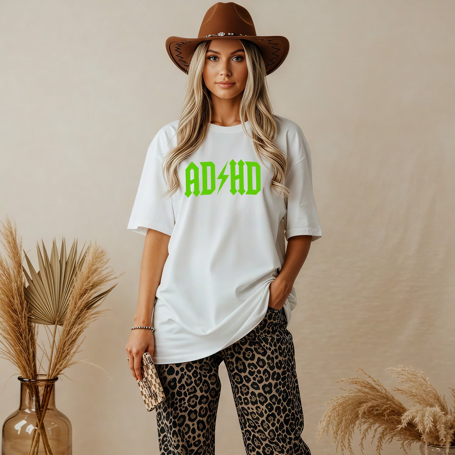 ADHD White Womens Tee
