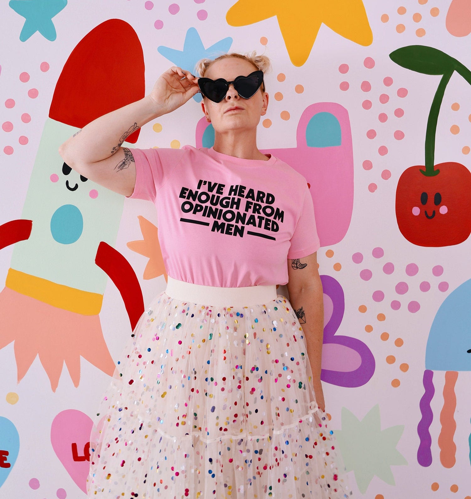 I've Heard Enough Bubblegum Womens Tee