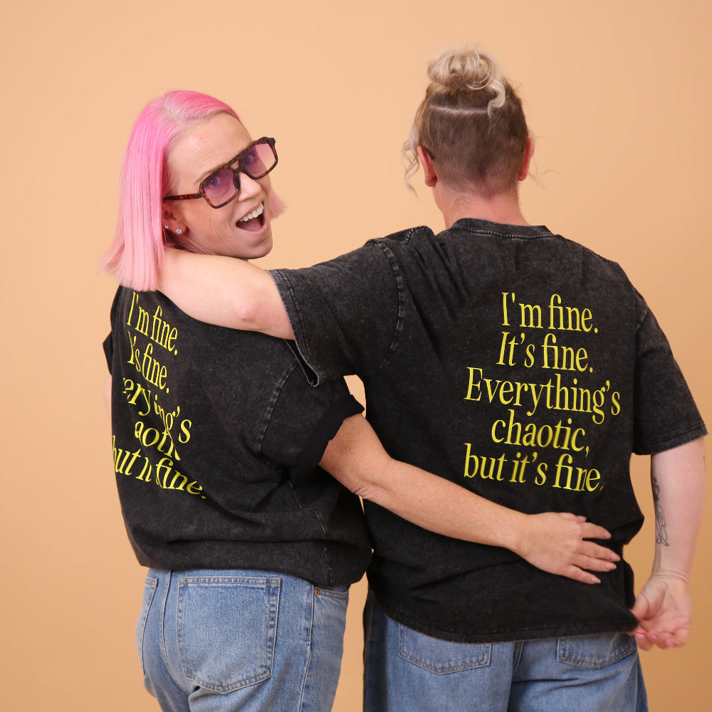 Chaotic Tee Black Oversize tee