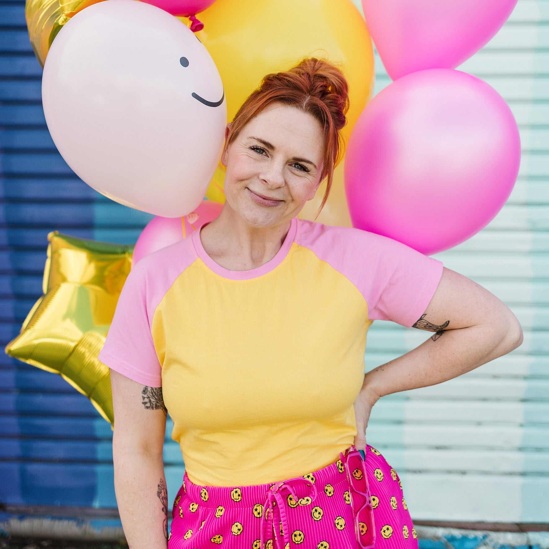 Peachy Fitted Crop Raglan Tee