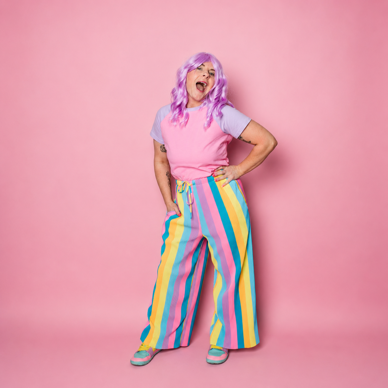 Rainbow Stretch Pants