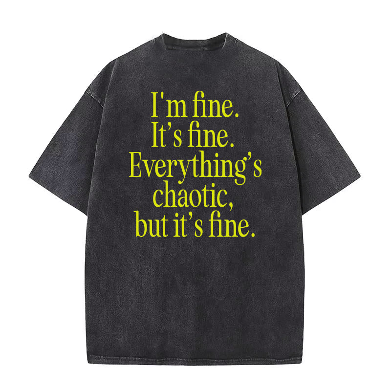 Chaotic Tee Black Oversize tee