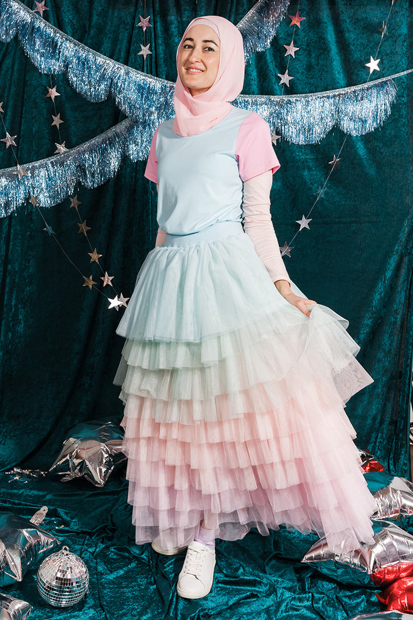 Pastel Rainbow Tulle Skirt