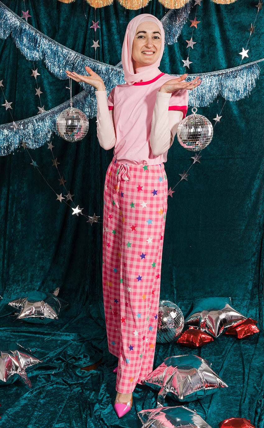 Confetti Star Plisse Stretch Pants - ONLINE OCT 15!