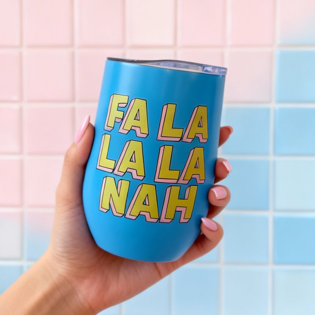 Fa La La La Nah Blue Coffee Mug