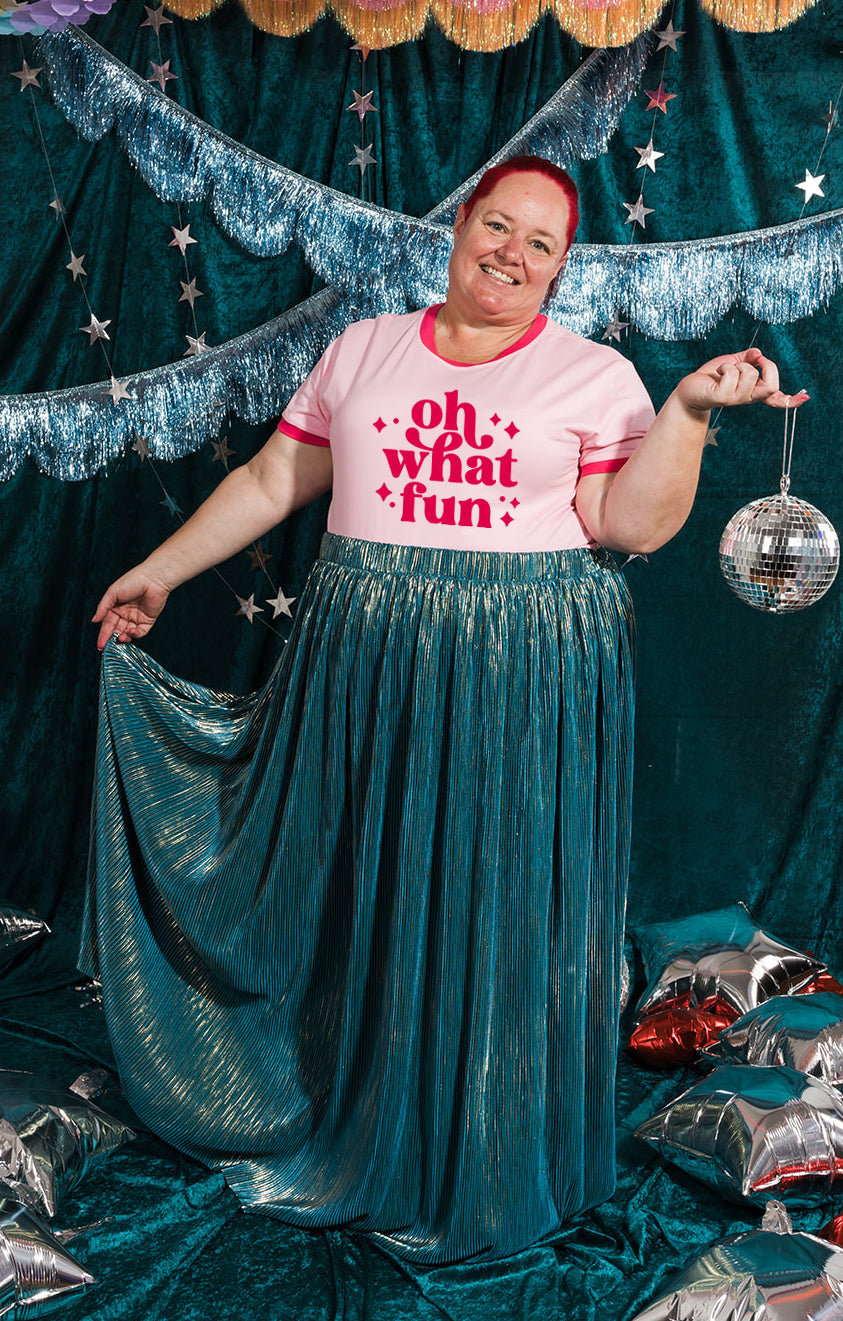 Green Shimmer Skirt - ONLINE OCT 15!