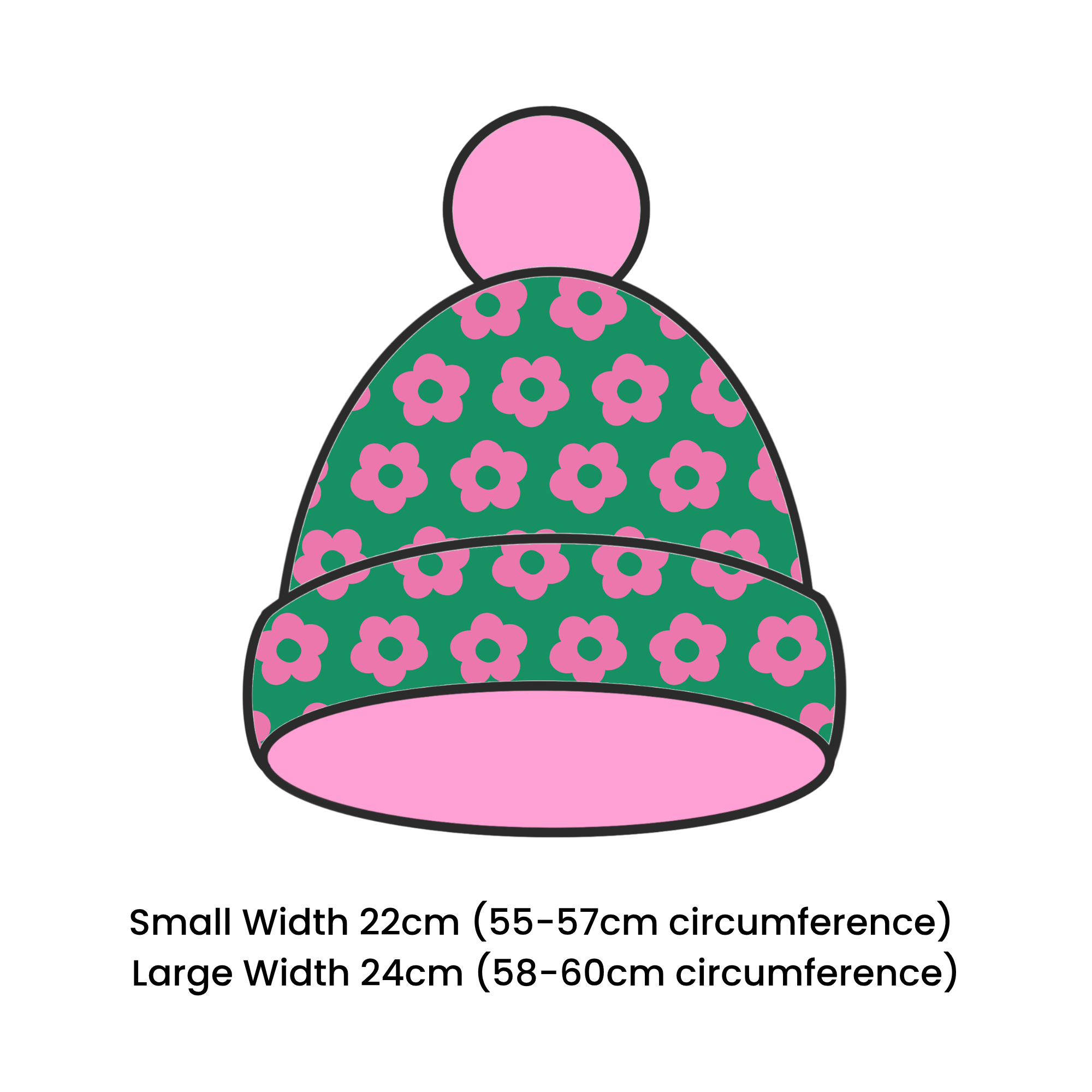 Flower Power Beanie - SMALL