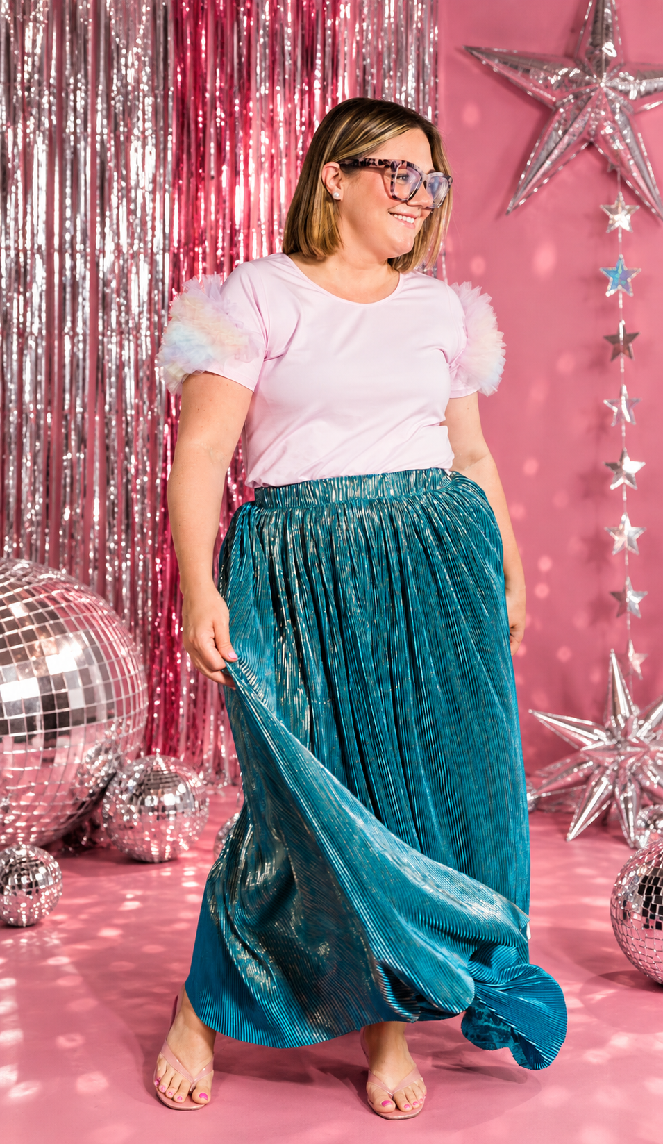 Green Shimmer Skirt - ONLINE OCT 15!