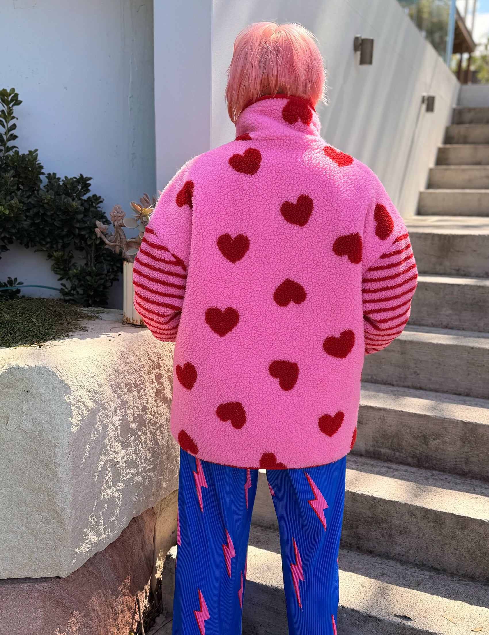 Love Heart Fleece Jacket - PREORDER