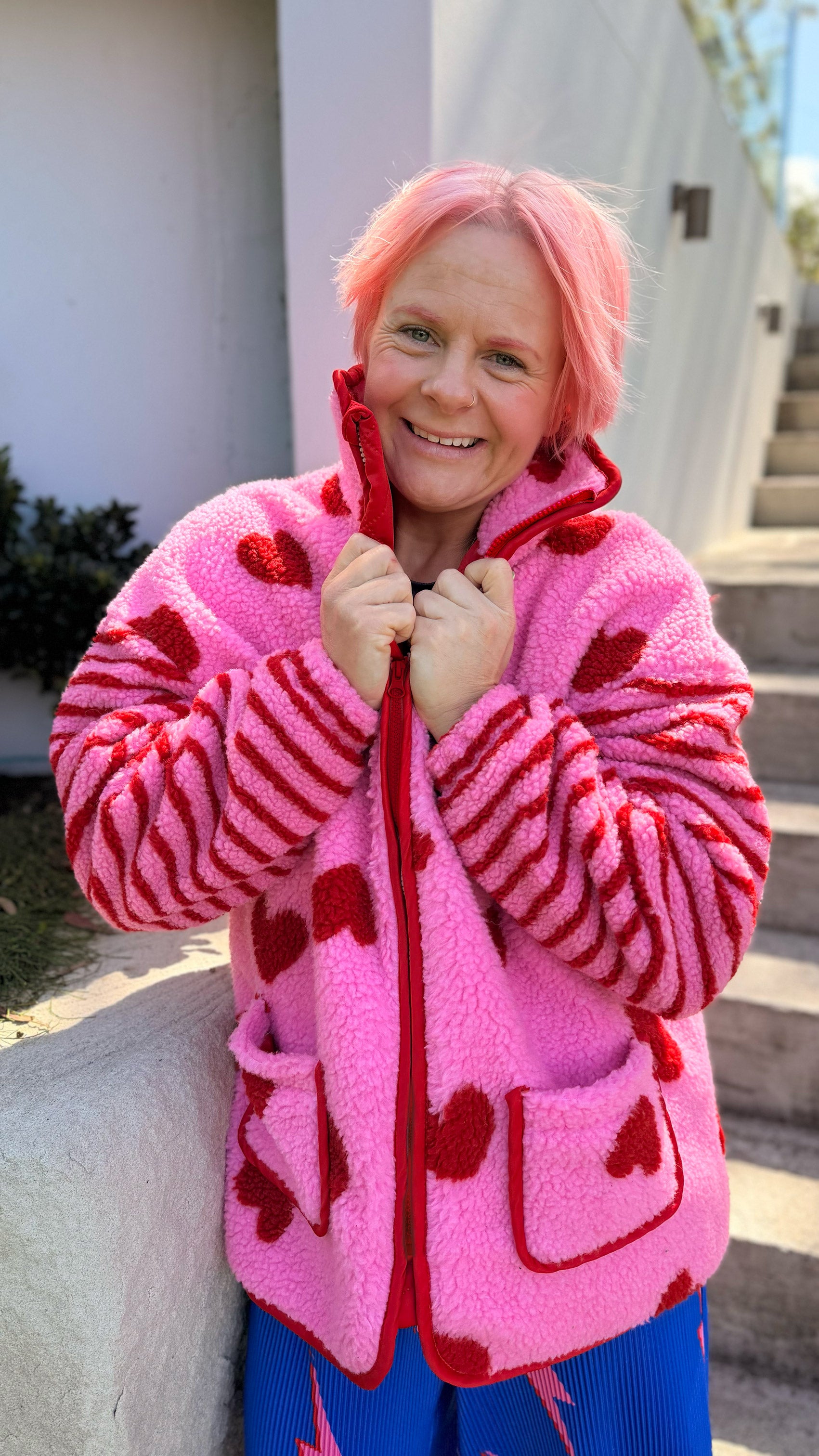 Love Heart Fleece Jacket - PREORDER