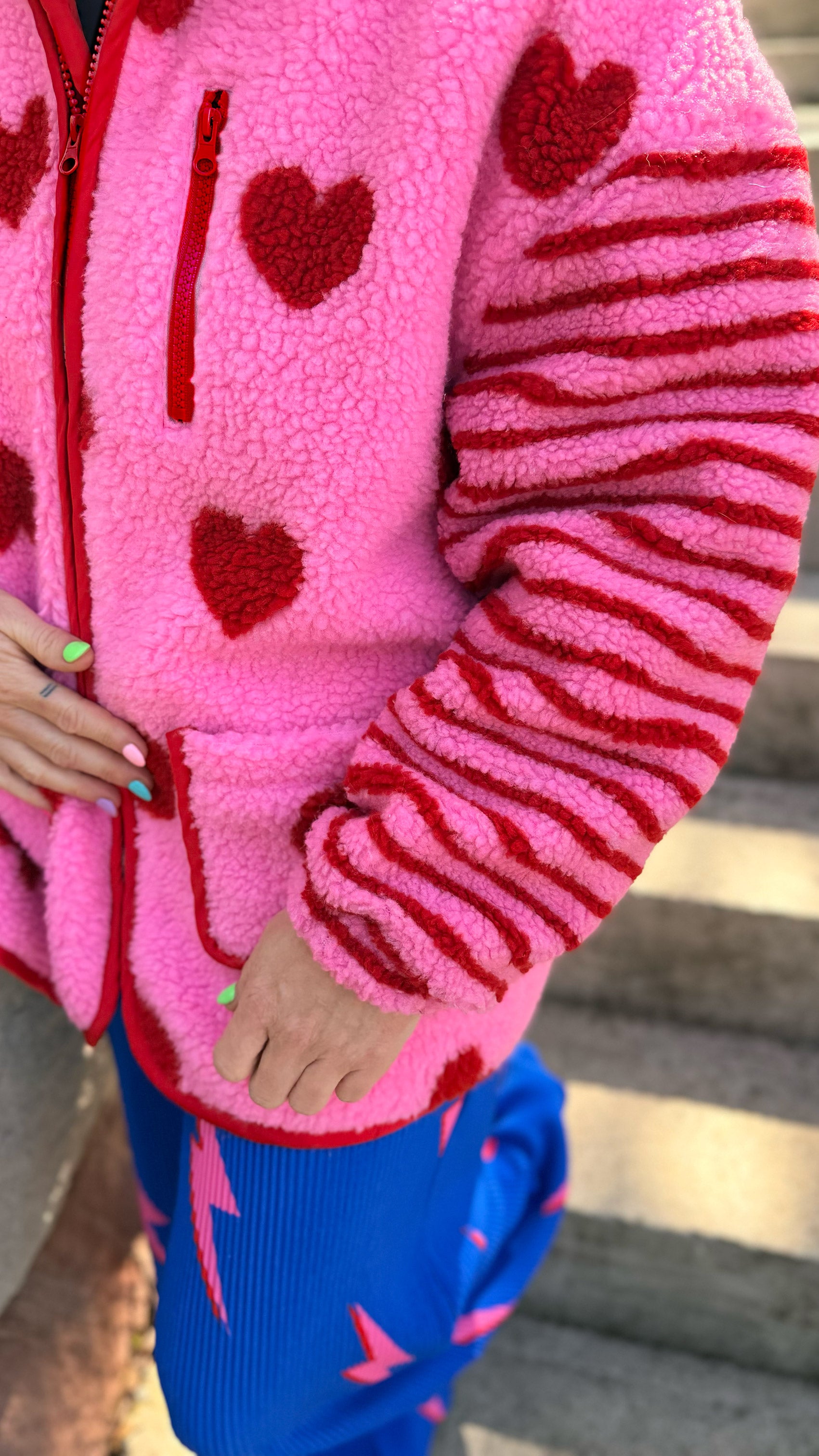Love Heart Fleece Jacket - PREORDER