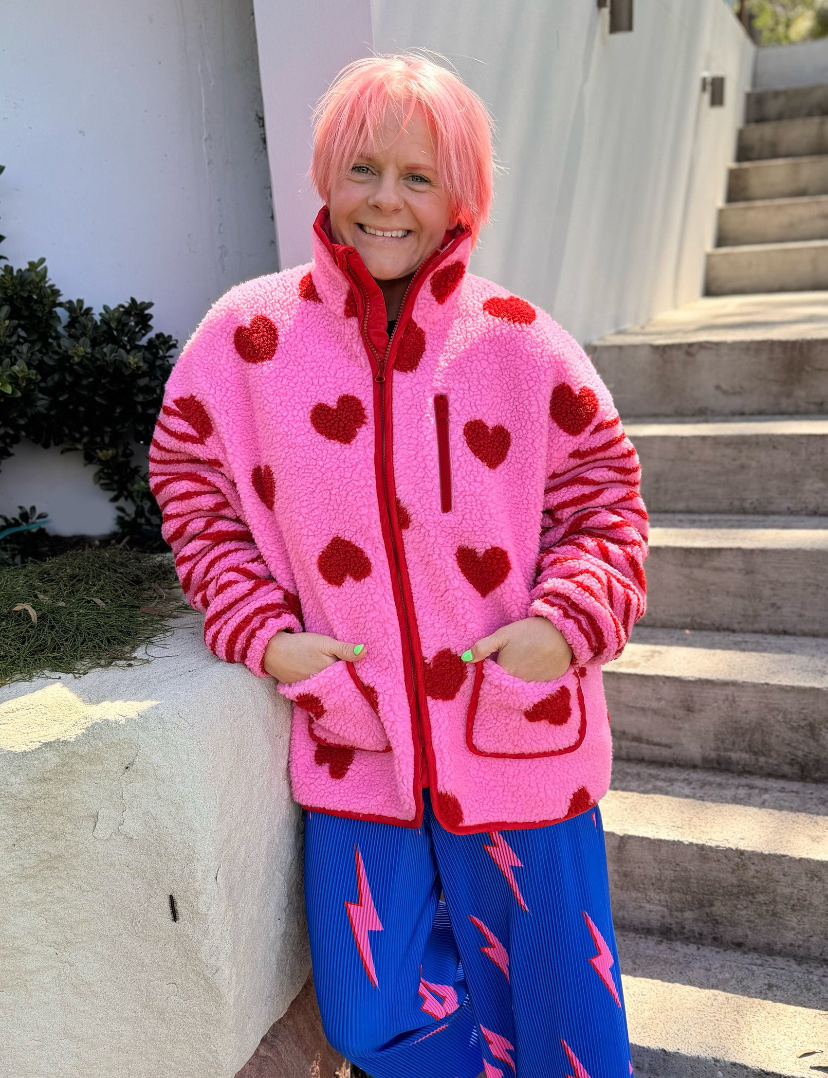 Love Heart Fleece Jacket - PREORDER