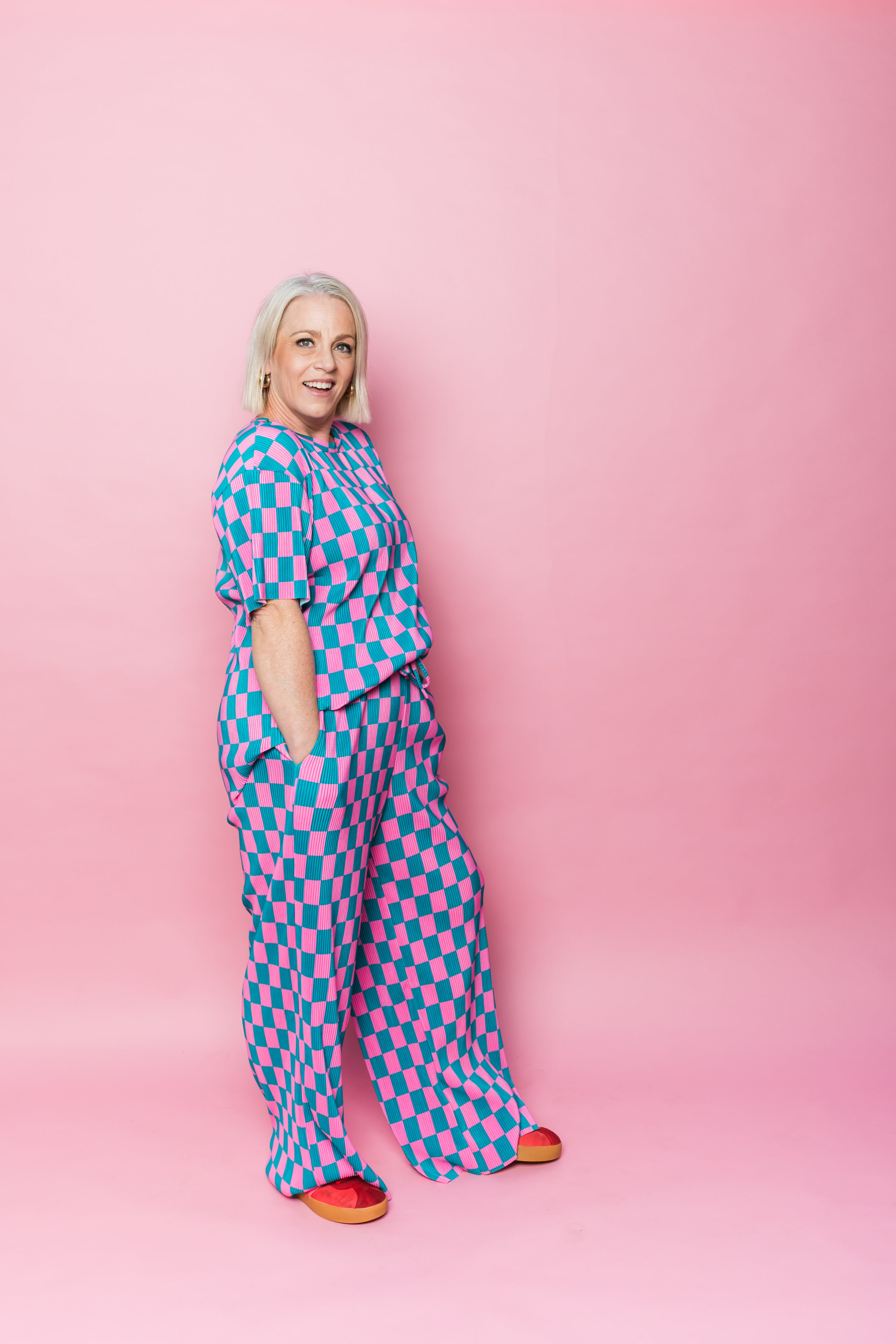 Confetti Checkered Plisse Set - ONLINE AUG 13