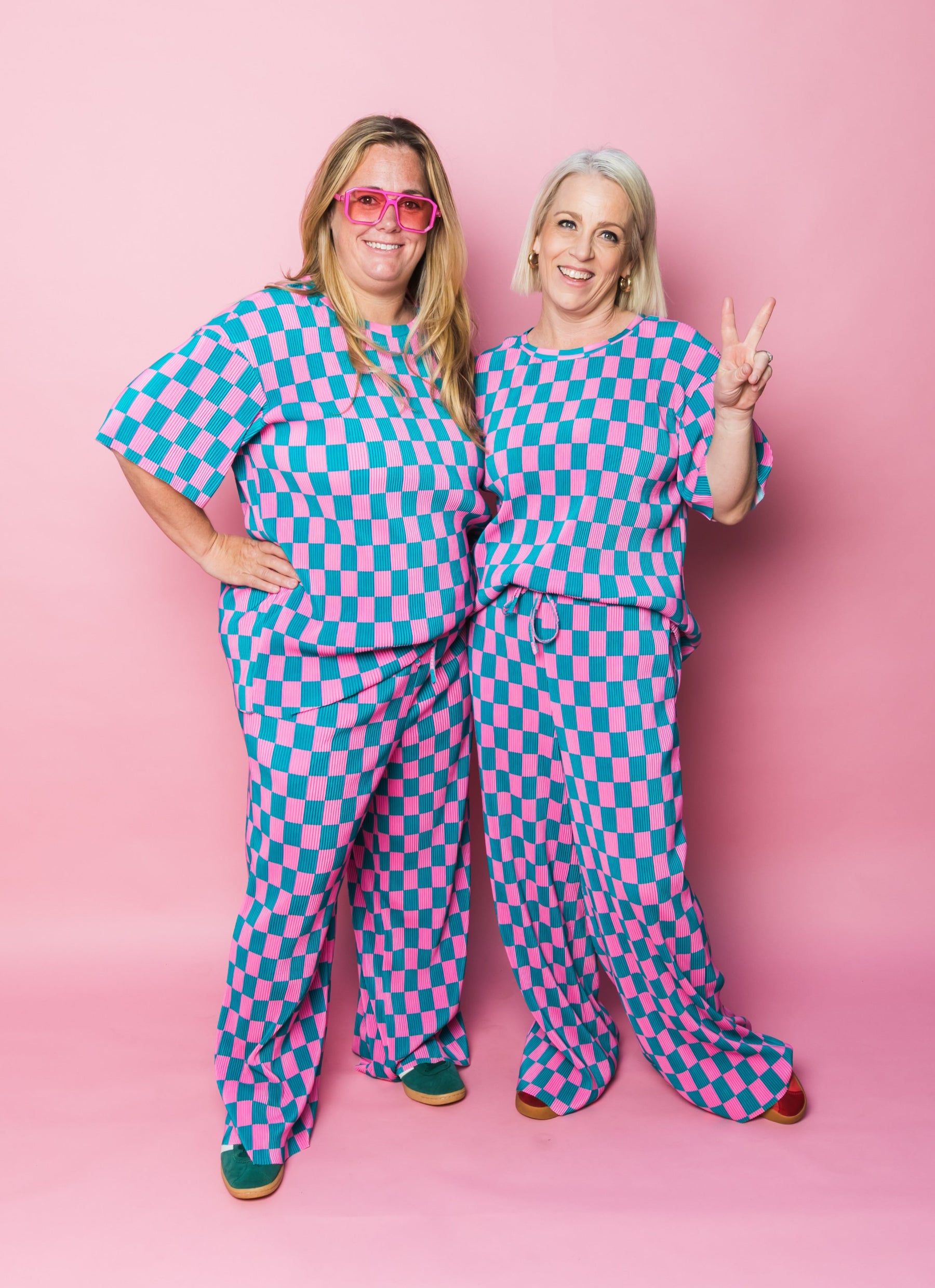 Confetti Checkered Plisse Set - ONLINE AUG 13