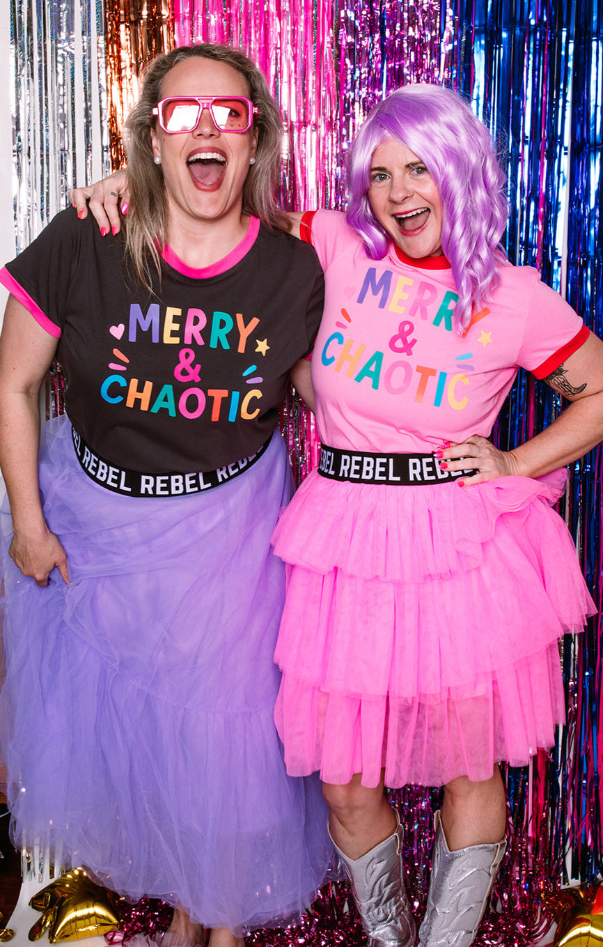 Rebel Neon Pink Short Tulle Skirt