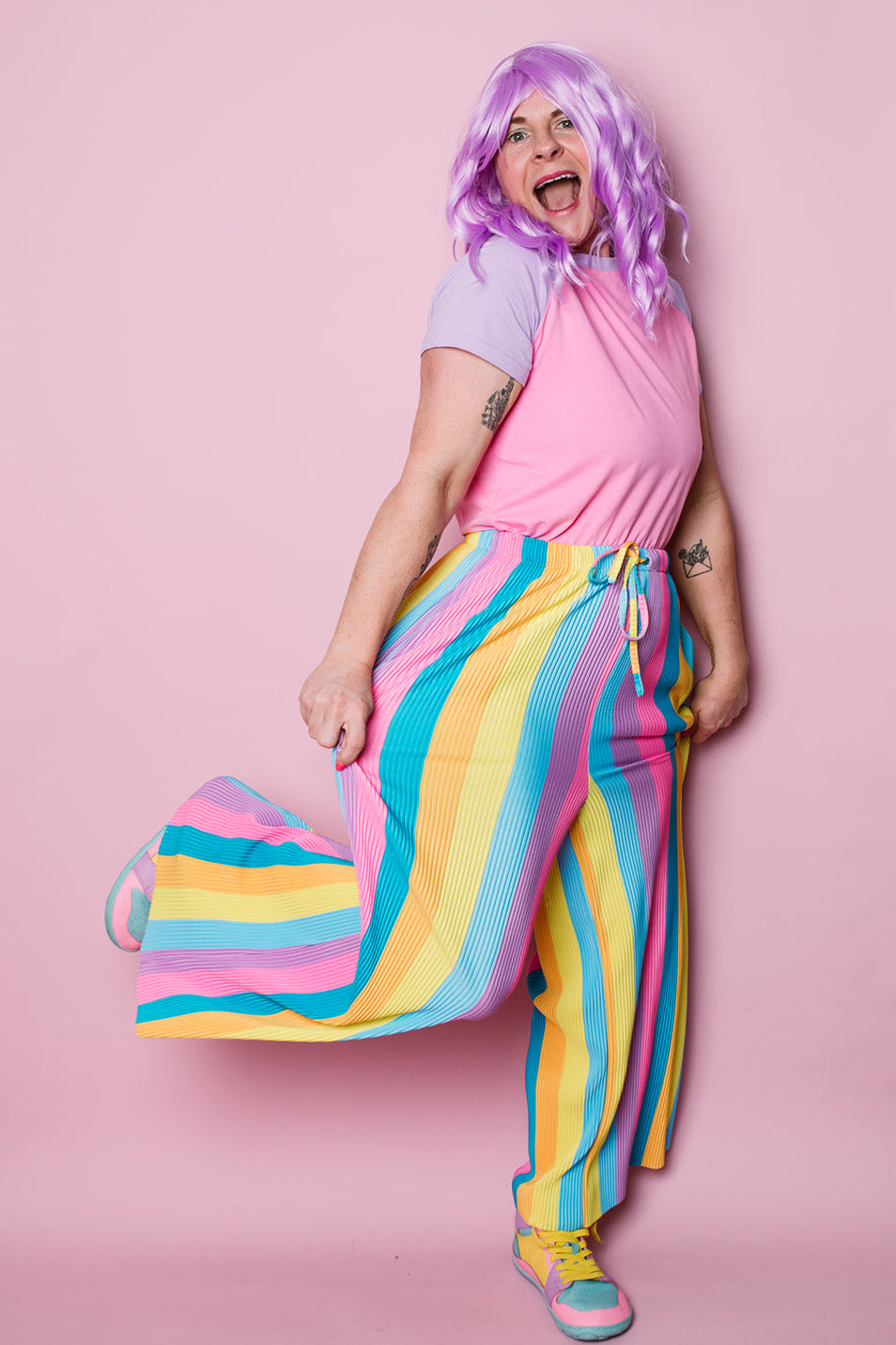 Rainbow Stretch Pants