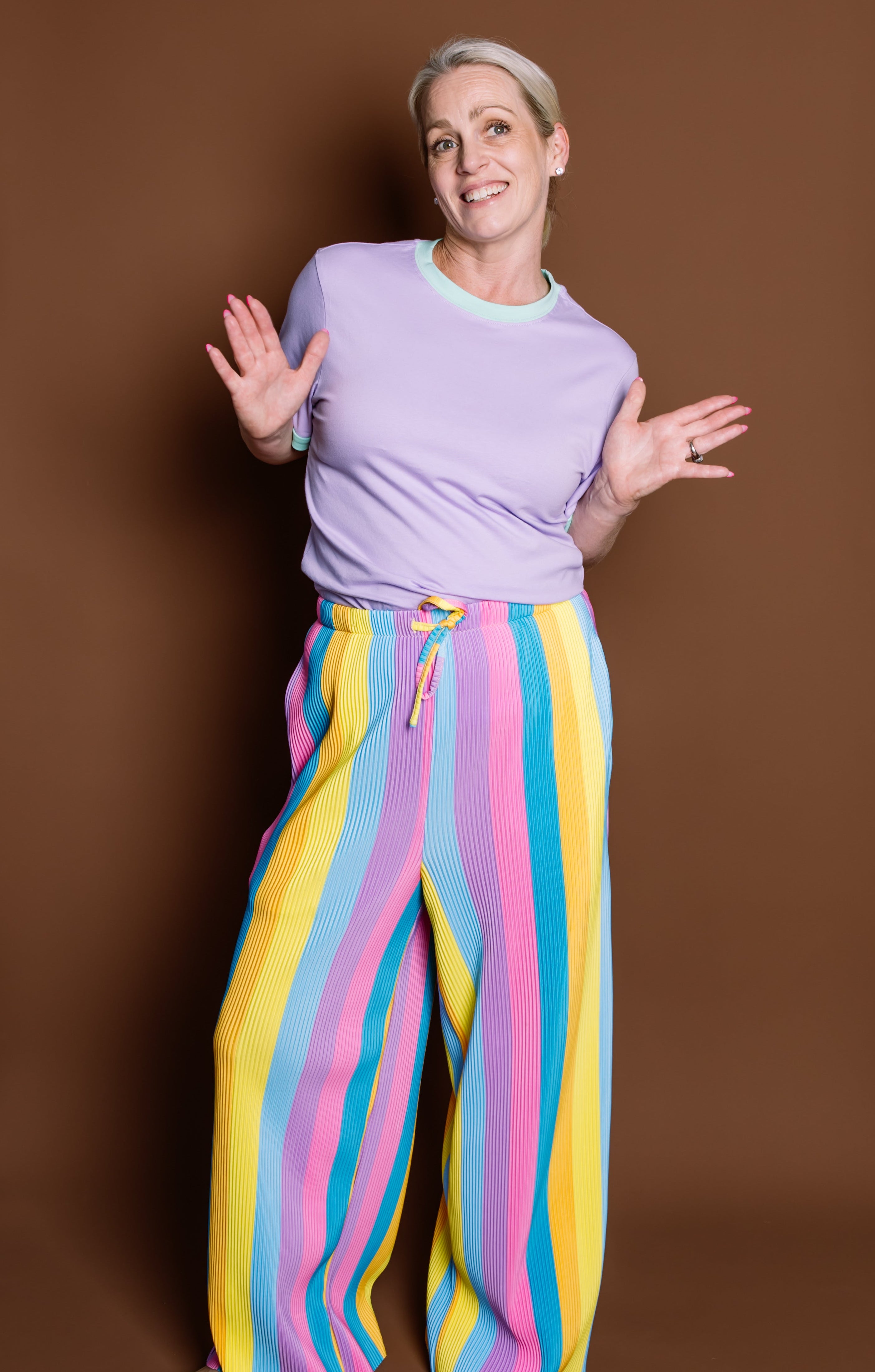 Rainbow Stretch Pants