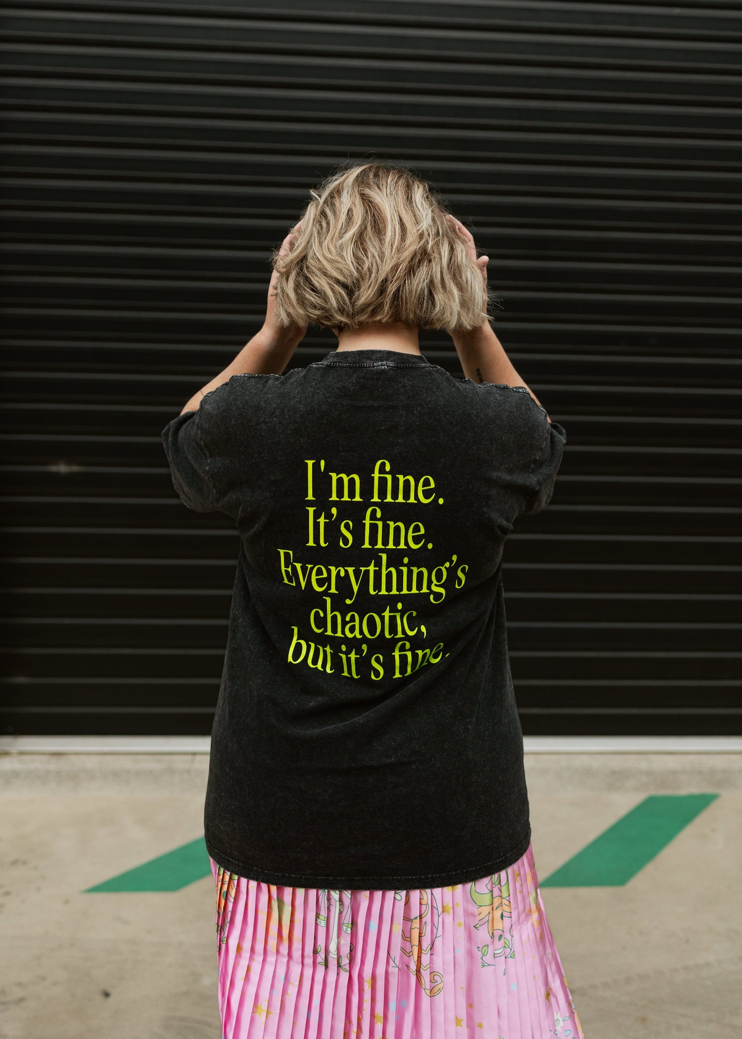 Chaotic Tee Black Oversize tee