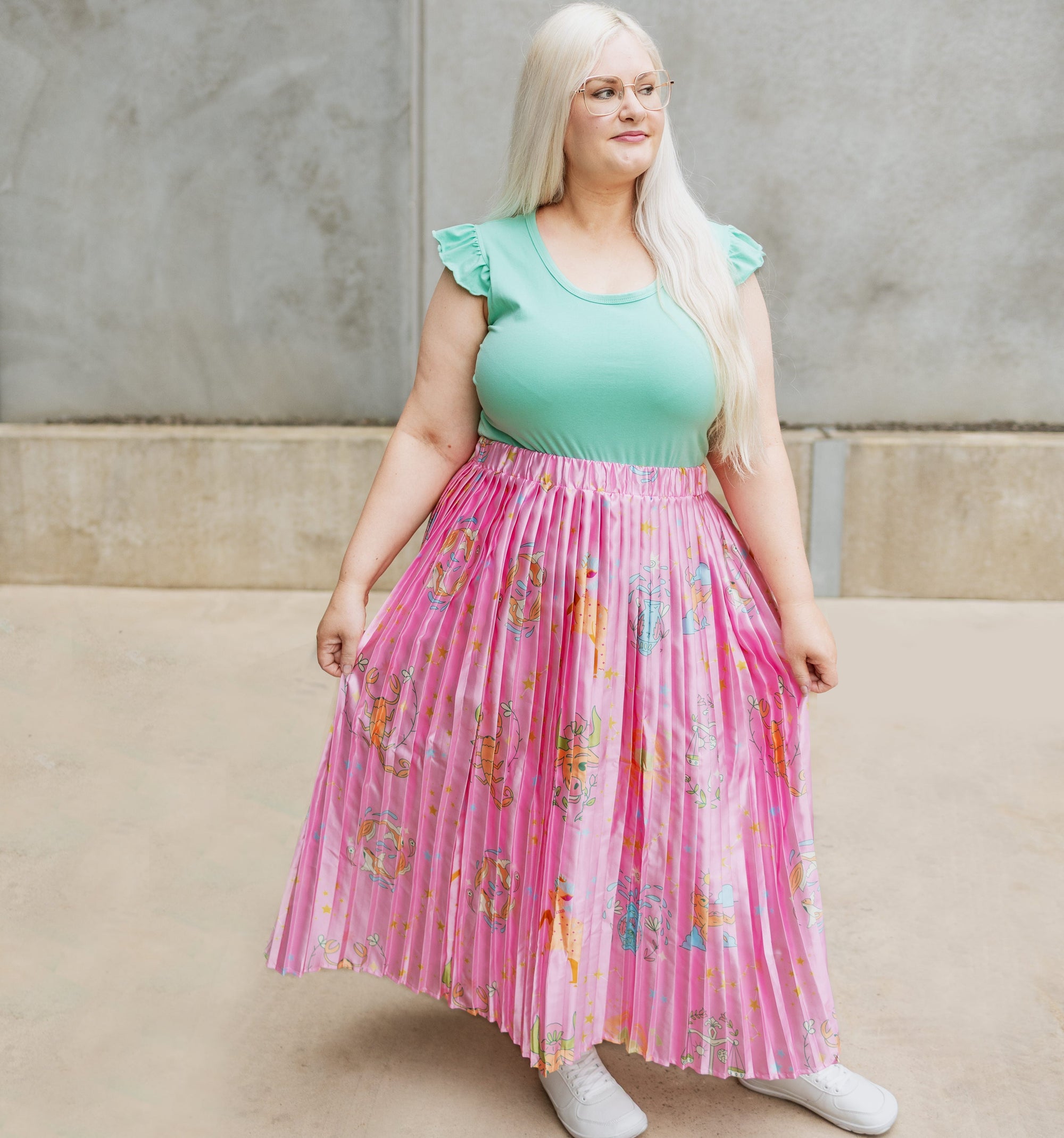 Cosmic Femme Satin Skirt