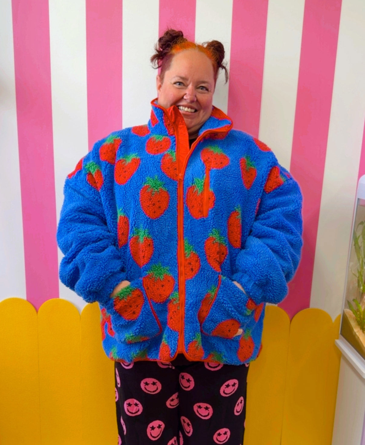 Strawberry Fleece Jacket - PREORDER