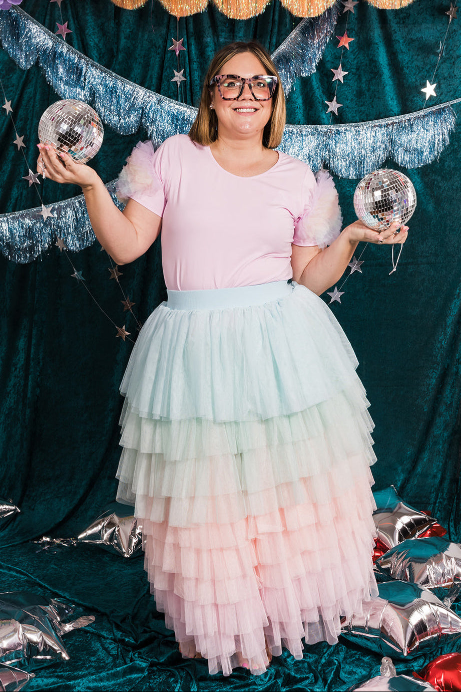 Pastel Rainbow Tulle Skirt