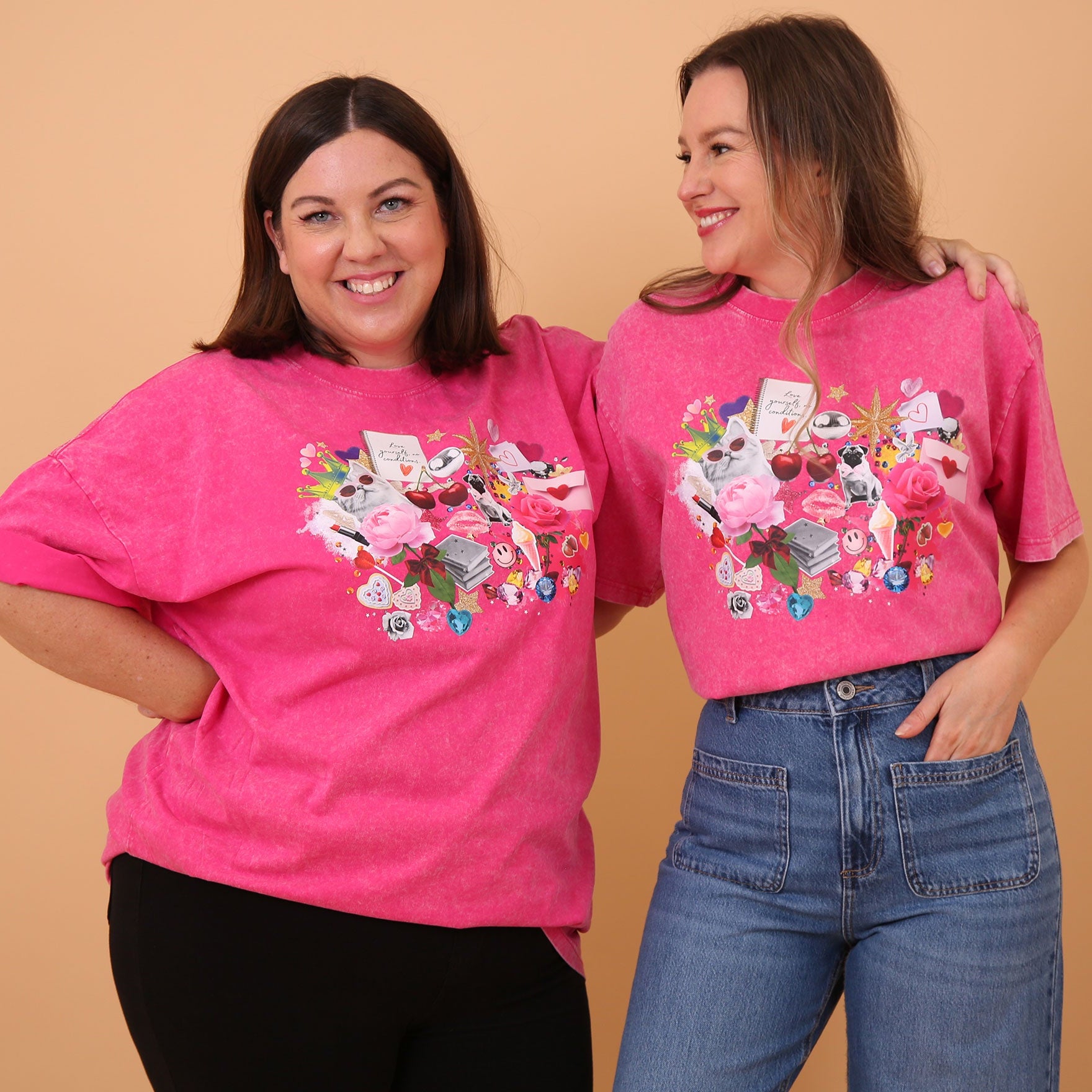 My Favourite Things Pink Oversize tee