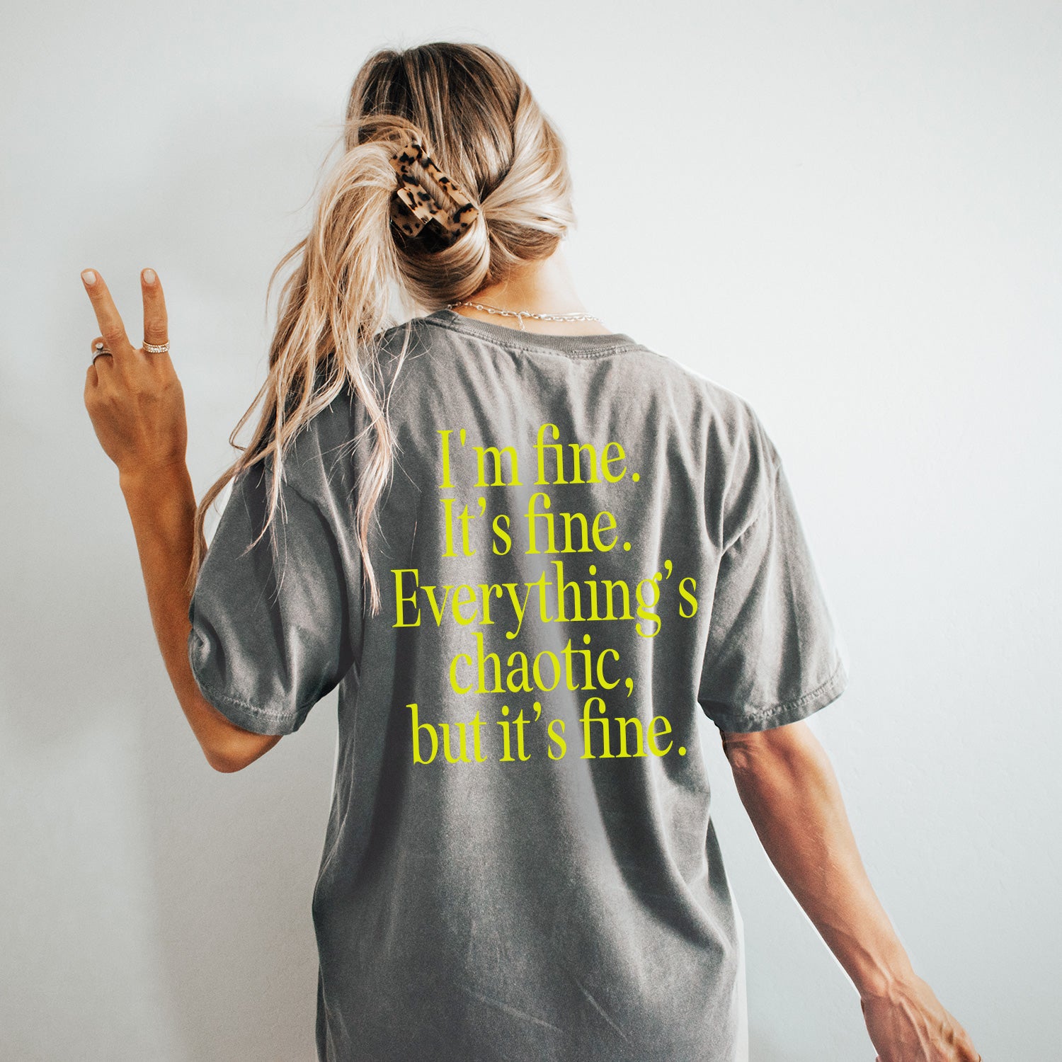 Chaotic Grey Oversize Tee