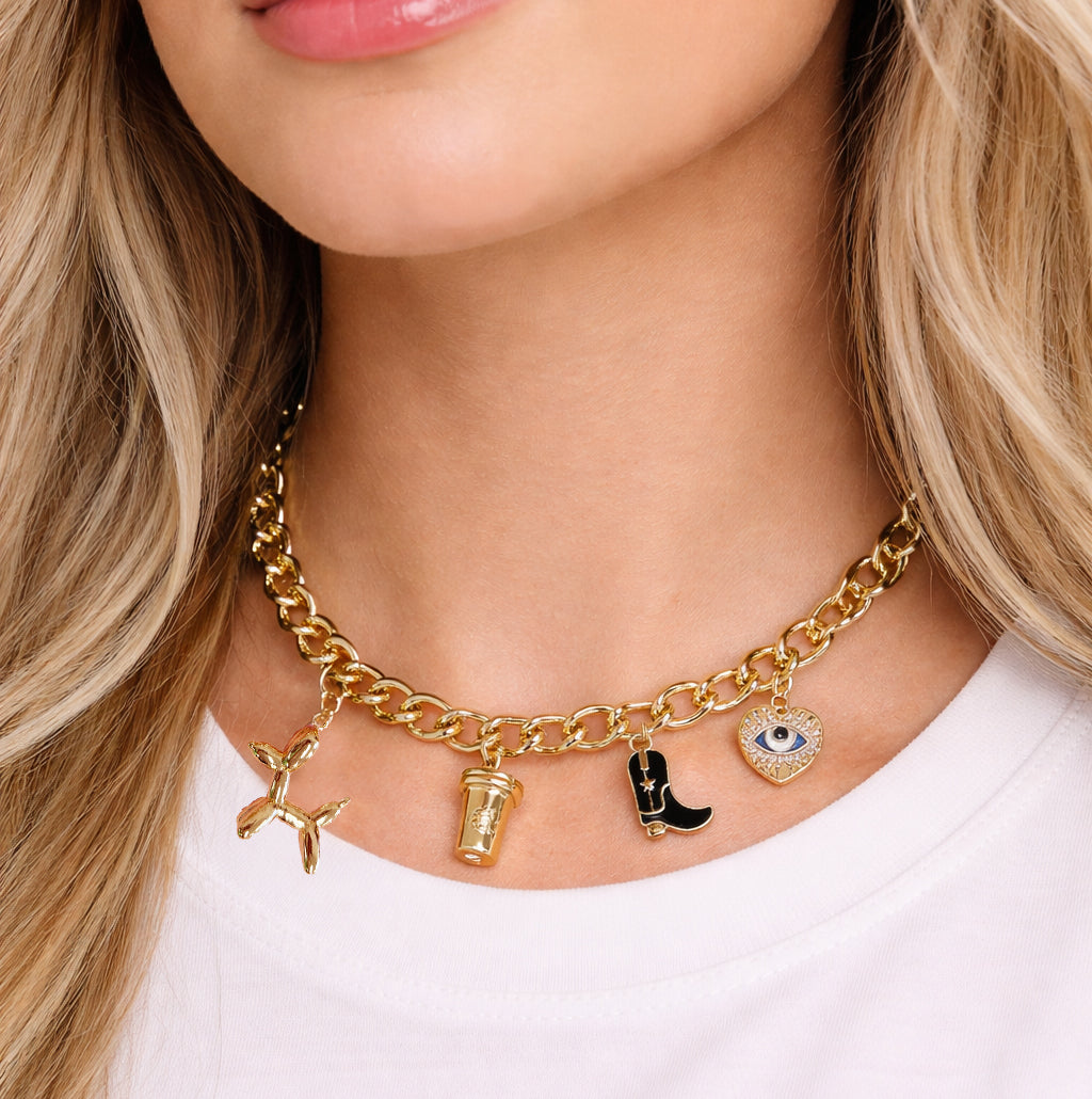 All The Things Gold Chunky Necklace