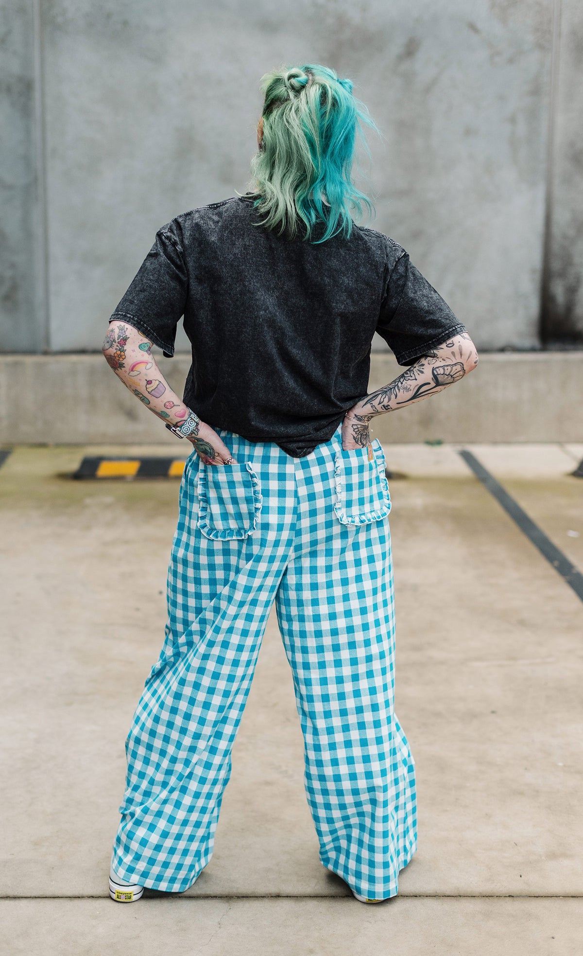 Blue Gingham Pants - ONLINE 22nd Sept