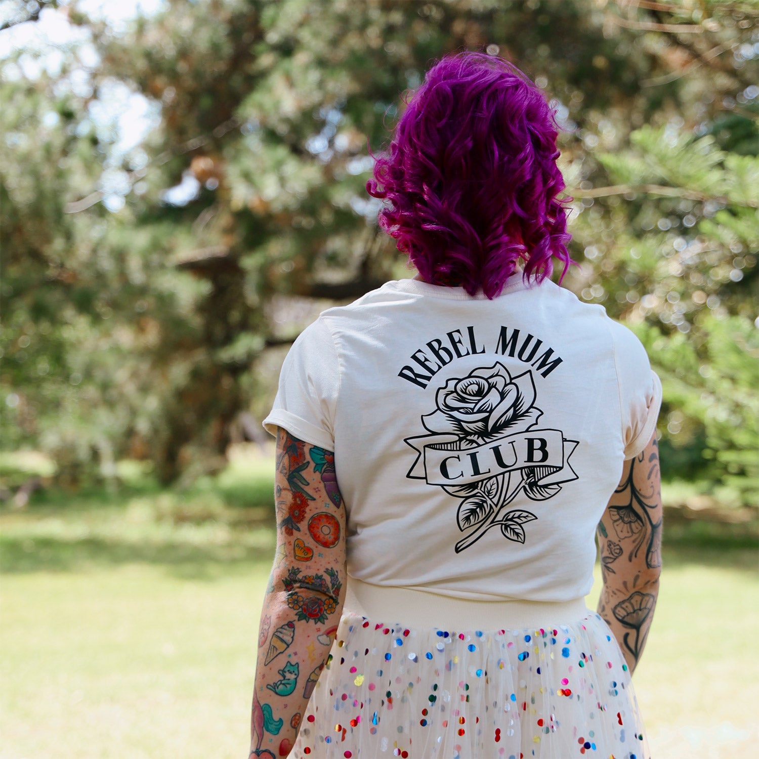 Rebel Mums Club Womens Cream Tee