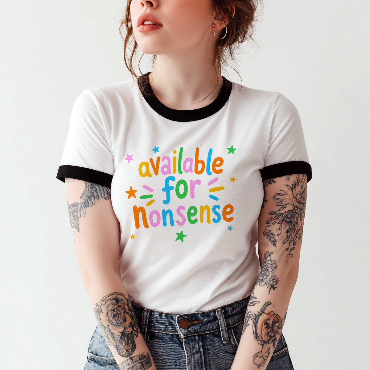 Available for Nonsense Ringer Tee