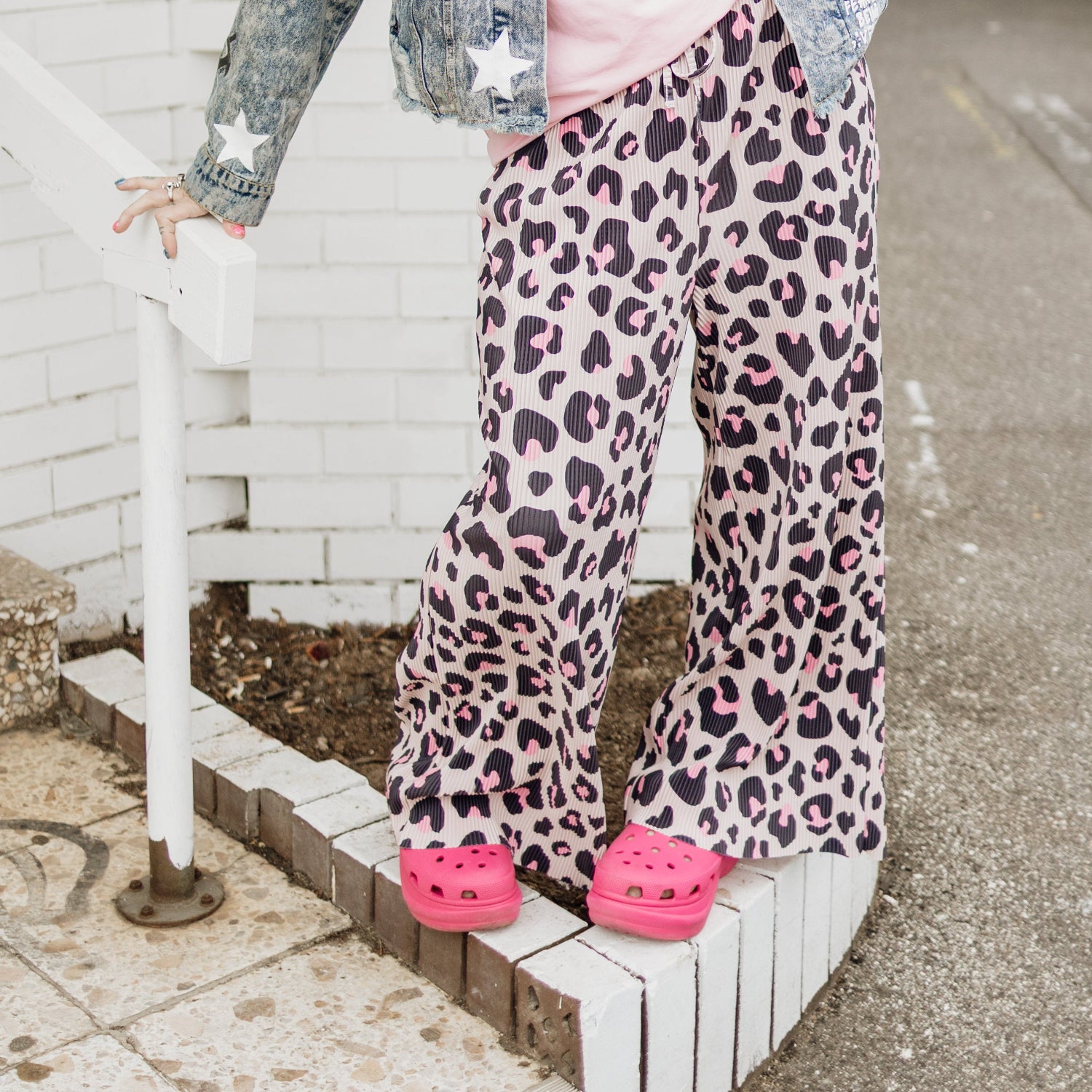 Leopard Print Stretch Pants - RESTOCKING IN AUG!