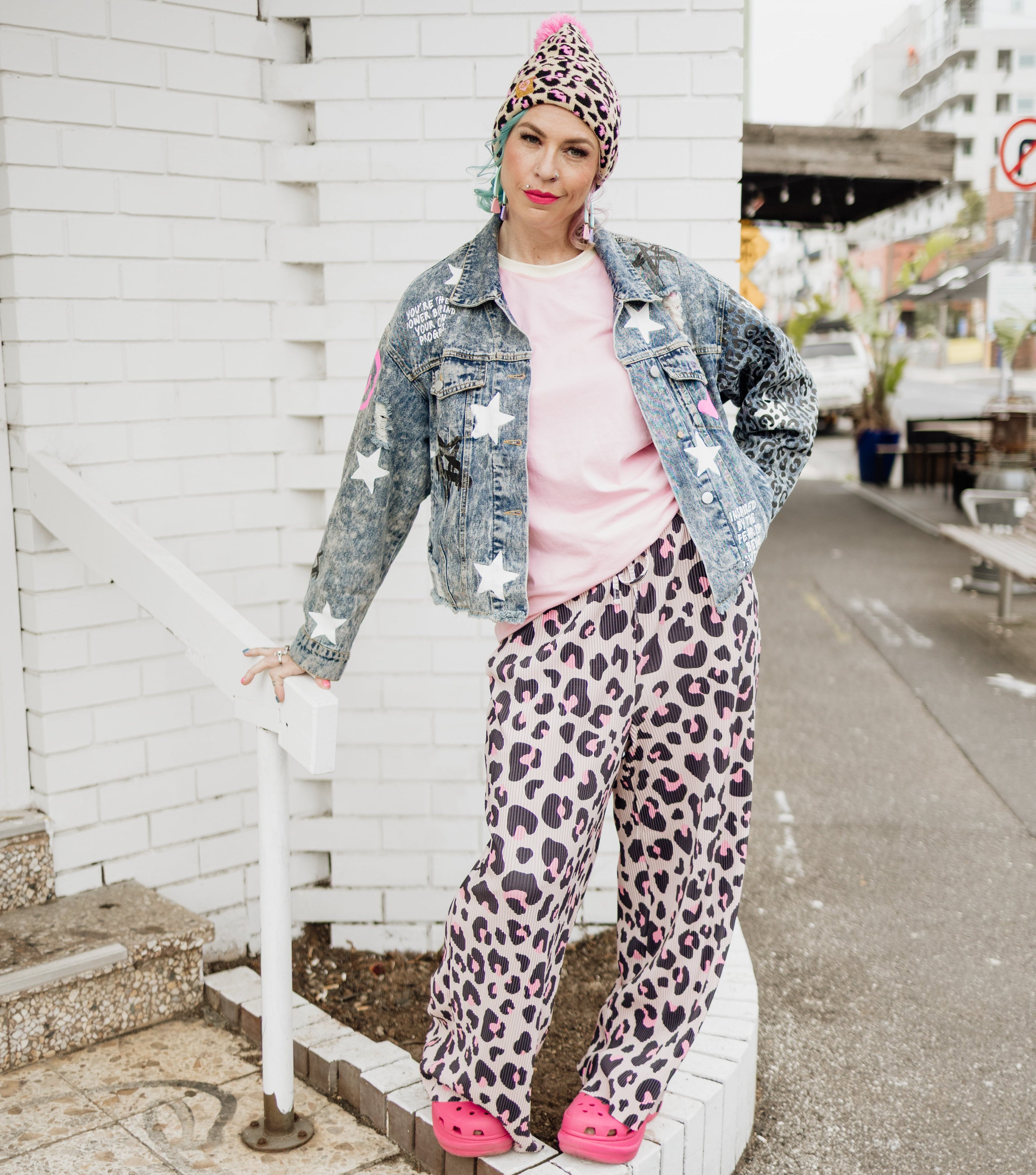 Leopard Print Stretch Pants - RESTOCKING IN AUG!