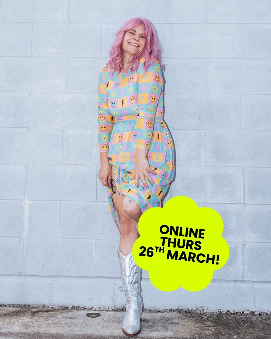 Rainbow Square Mesh Dress - OLINE THIS THURSDAY