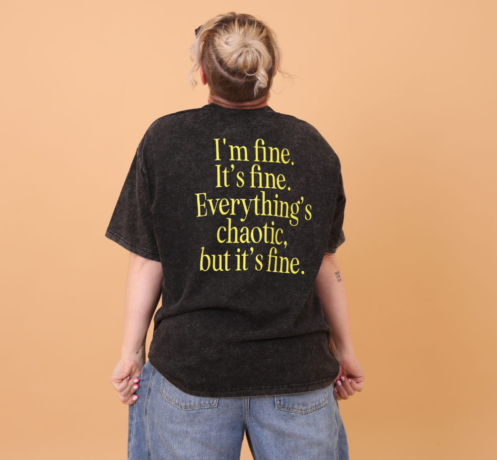 Chaotic Tee Black Oversize tee