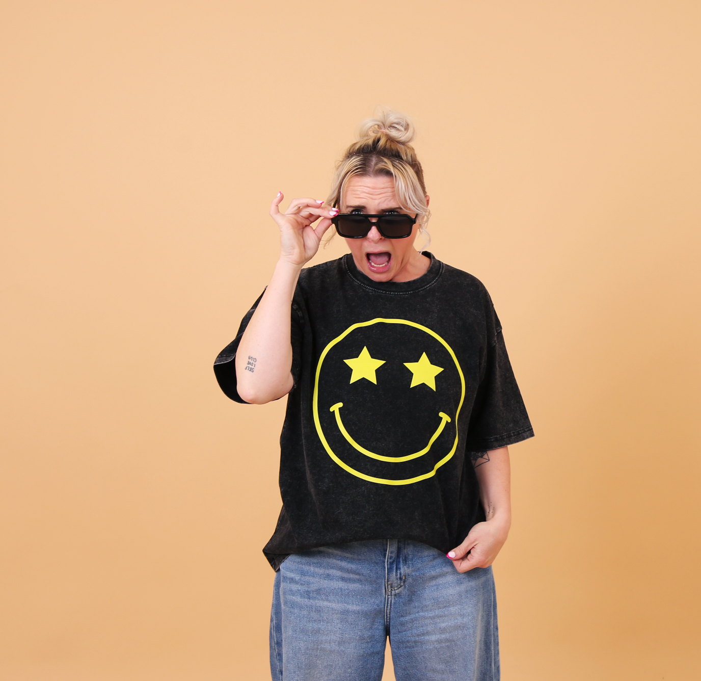 Chaotic Tee Black Oversize tee