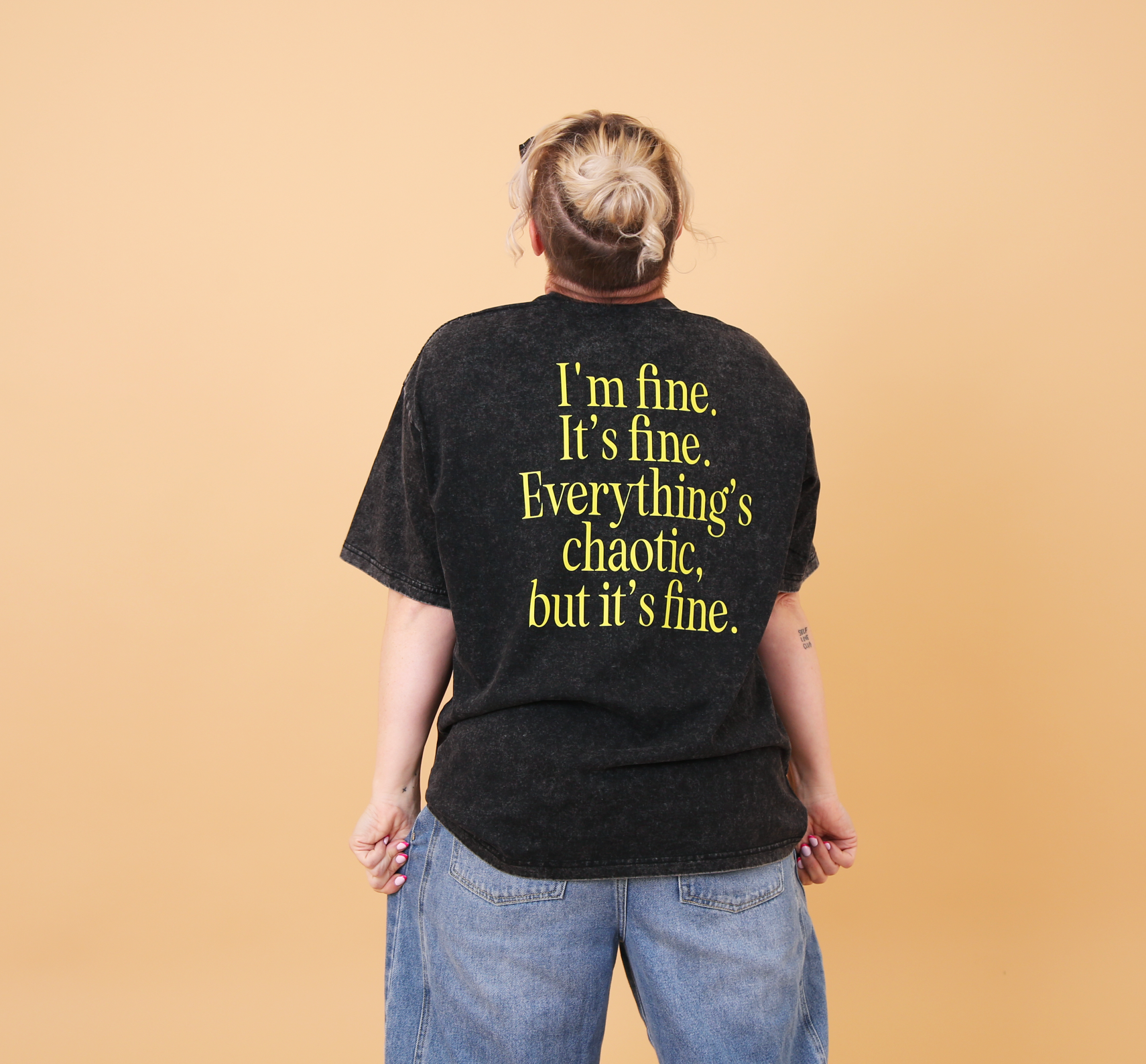 Chaotic Tee Black Oversize tee