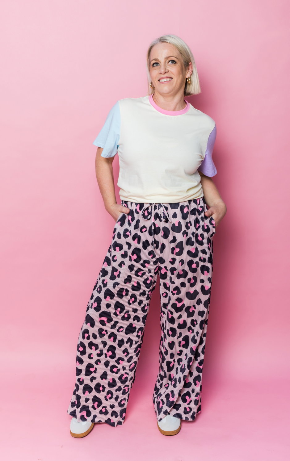 Leopard Print Stretch Pants