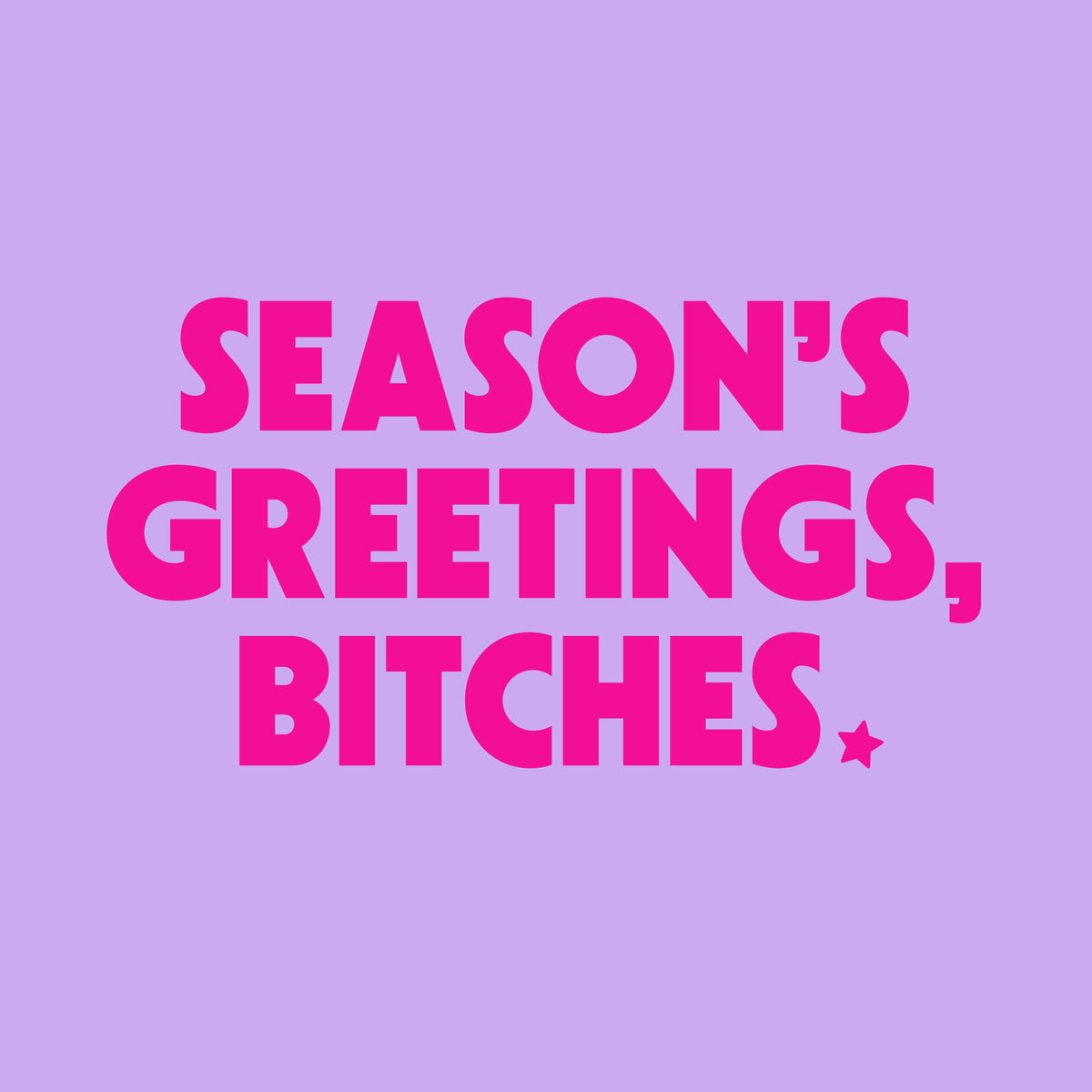 Seasons Greetings - PRINT ADD ON