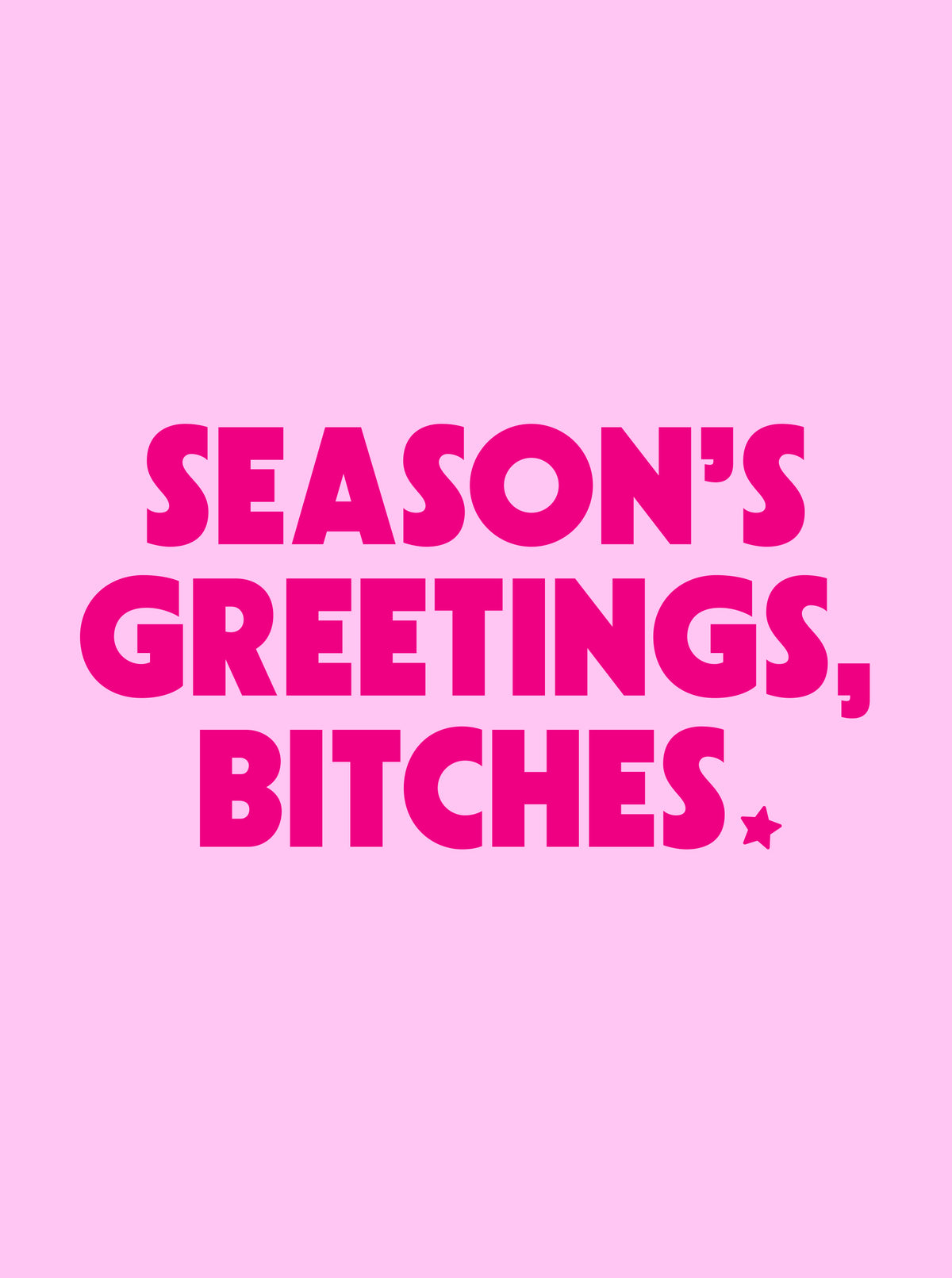 Seasons Greetings - PRINT ADD ON