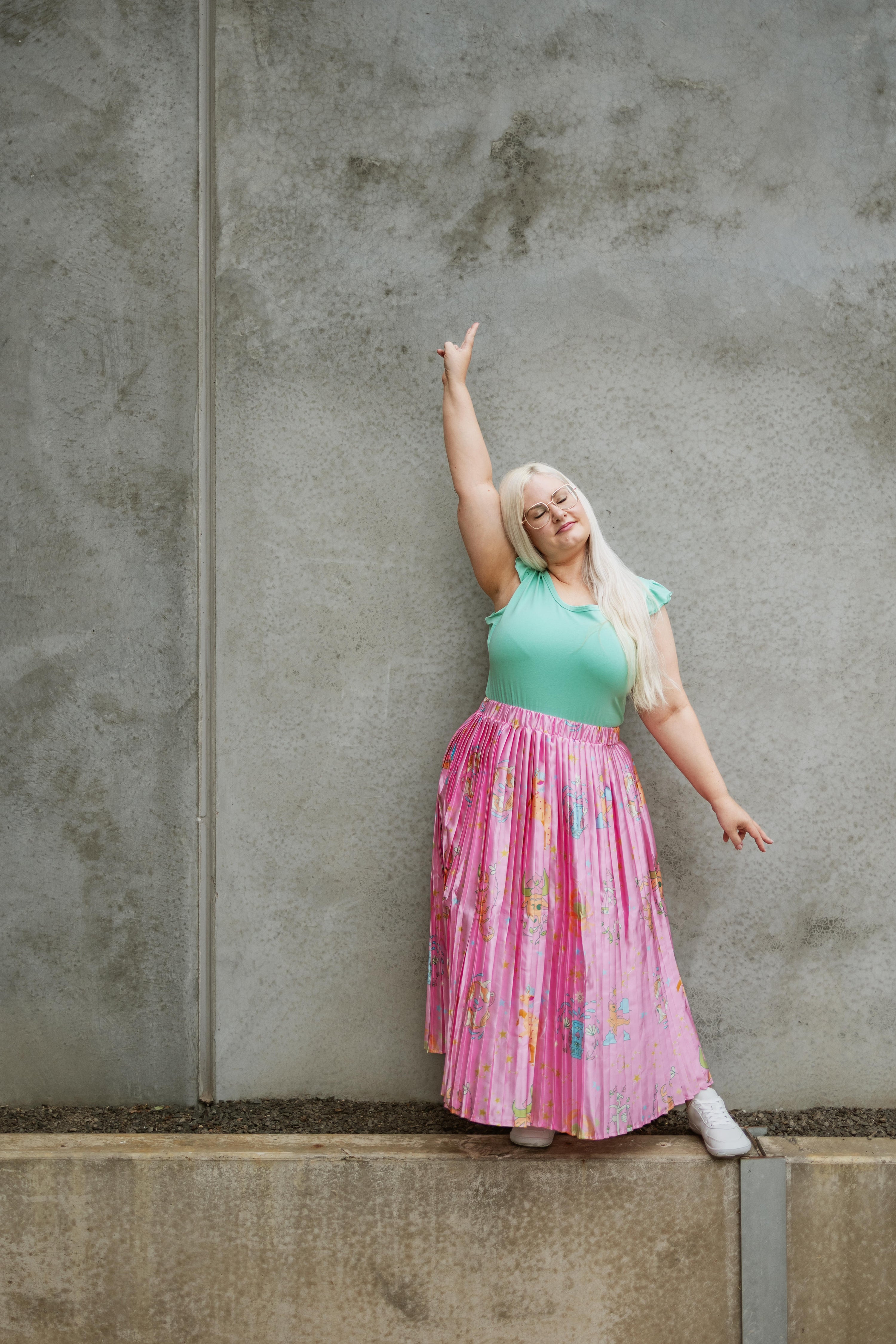 Frill Sleeve Teal Singlet