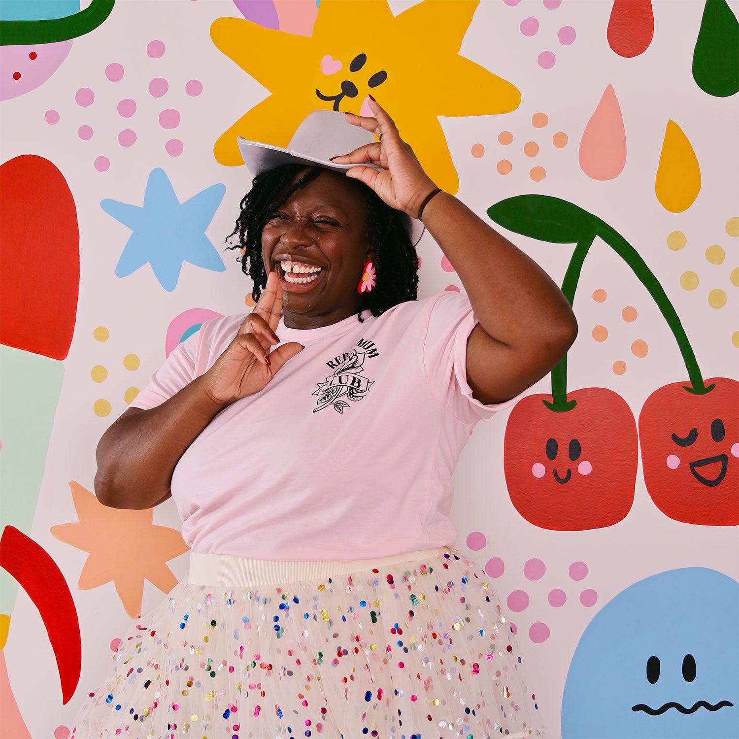 Rebel Mums Club Womens Cream Tee