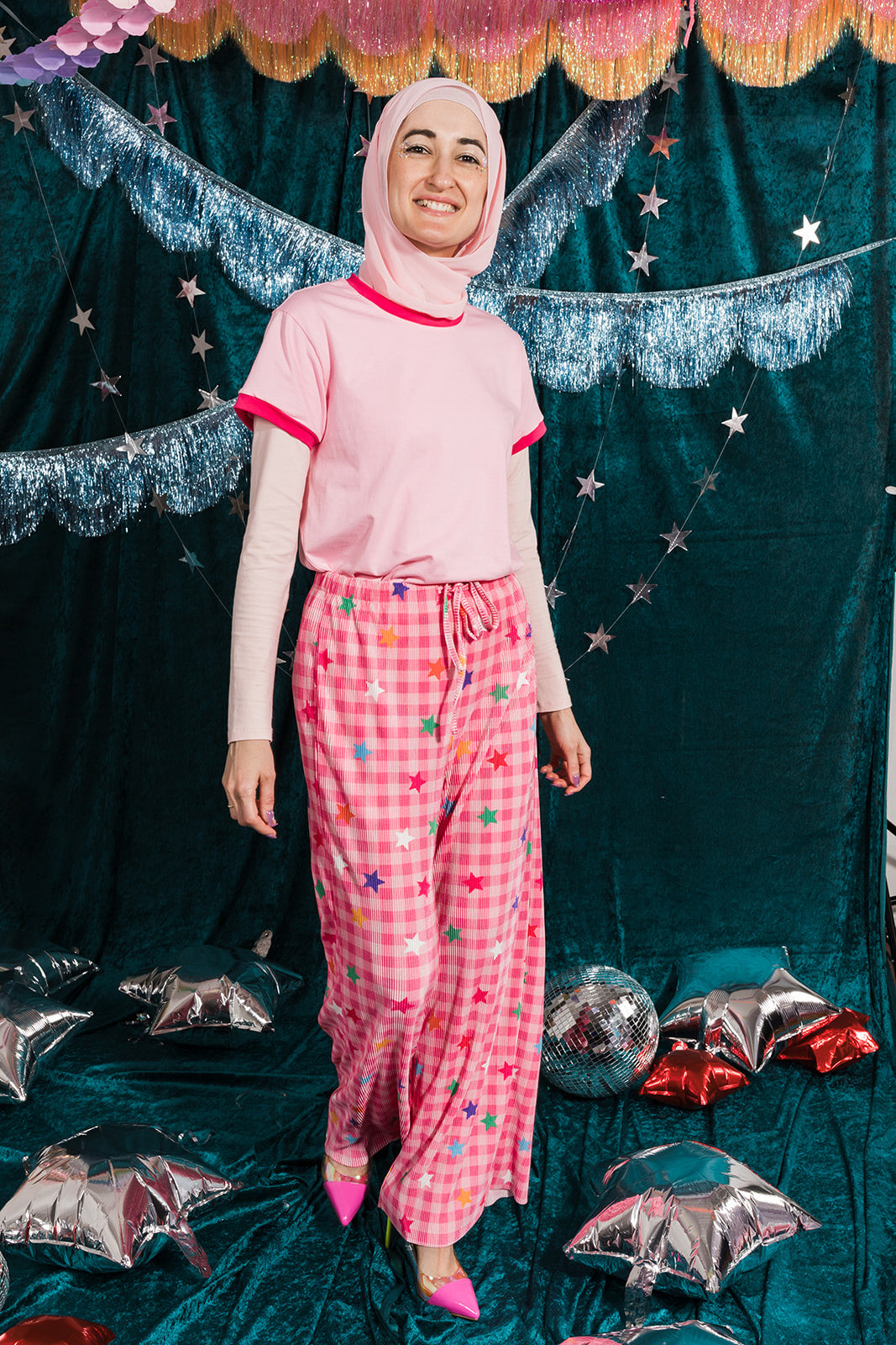 Confetti Star Plisse Stretch Pants - ONLINE OCT 15!