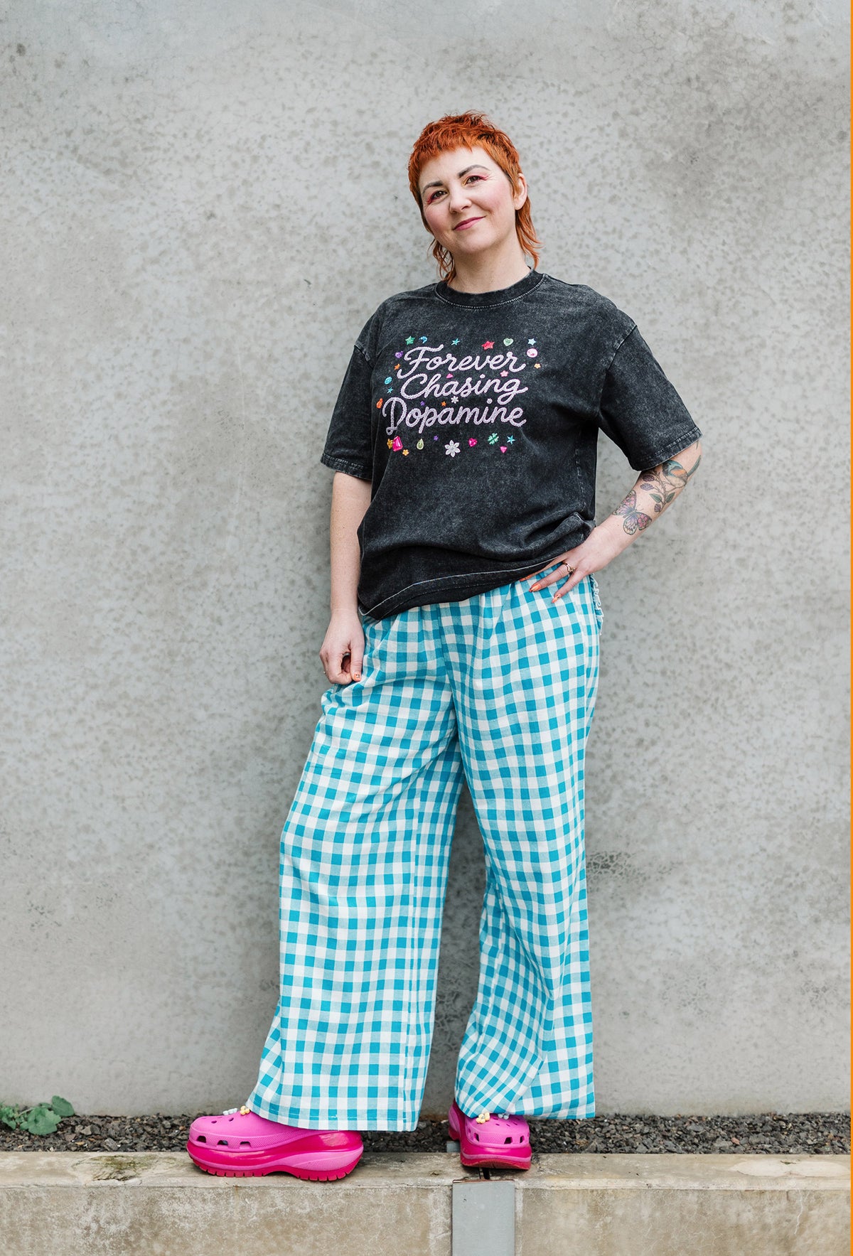 Blue Gingham Pants - ONLINE 22nd Sept