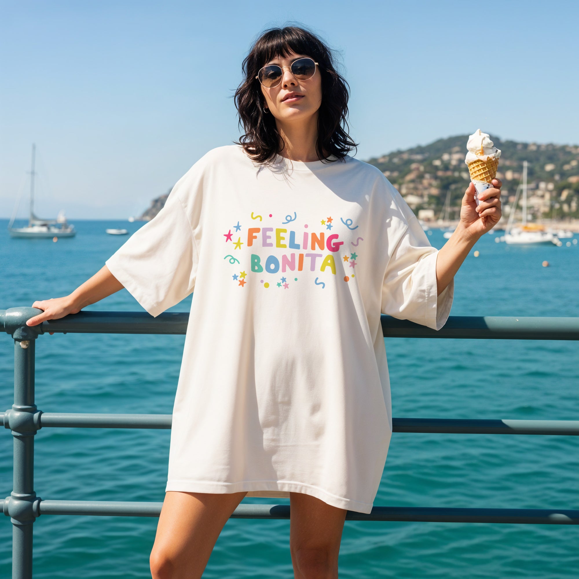 Feeling Bonita White Womens Tee
